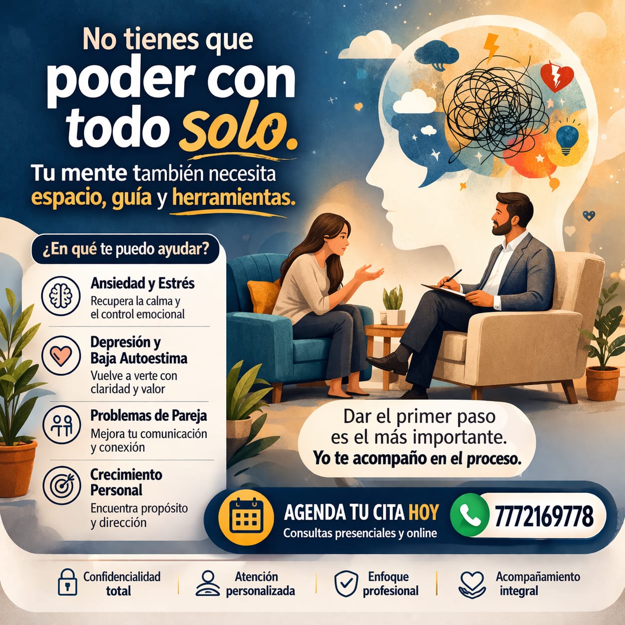Roberto Santana MindBody Facebook ad: Deja de cargar con todo tú solo
