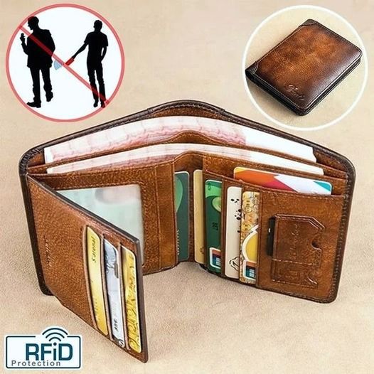 Best Store Facebook ad: RFID Genuine Leather Wallet for Men