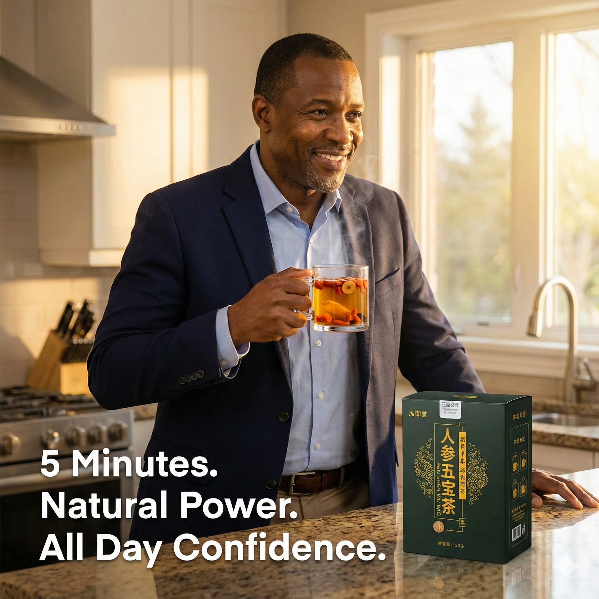 Healife Facebook ad: The 5-Minute Morning Ritual for Men Over 40
