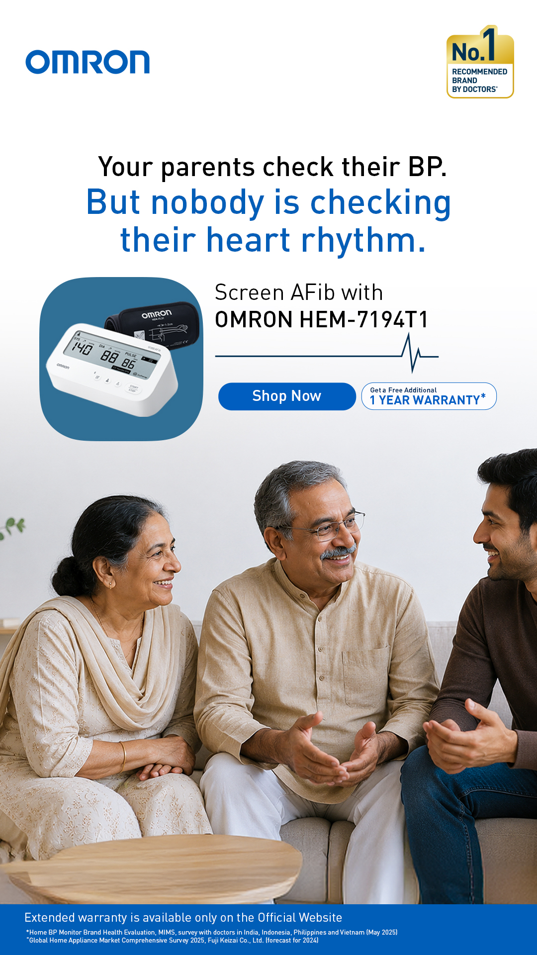 Omron Healthcare Facebook ad from Jul 13, 2026