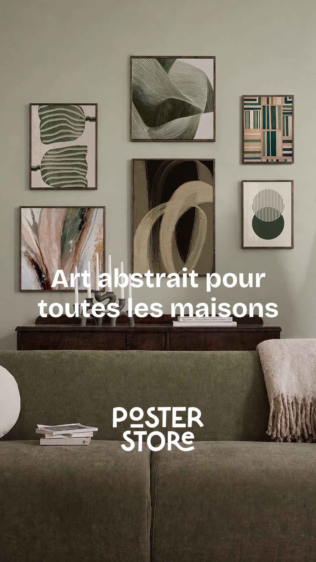 Poster Store Facebook ad: Découvrez les posters abstraits