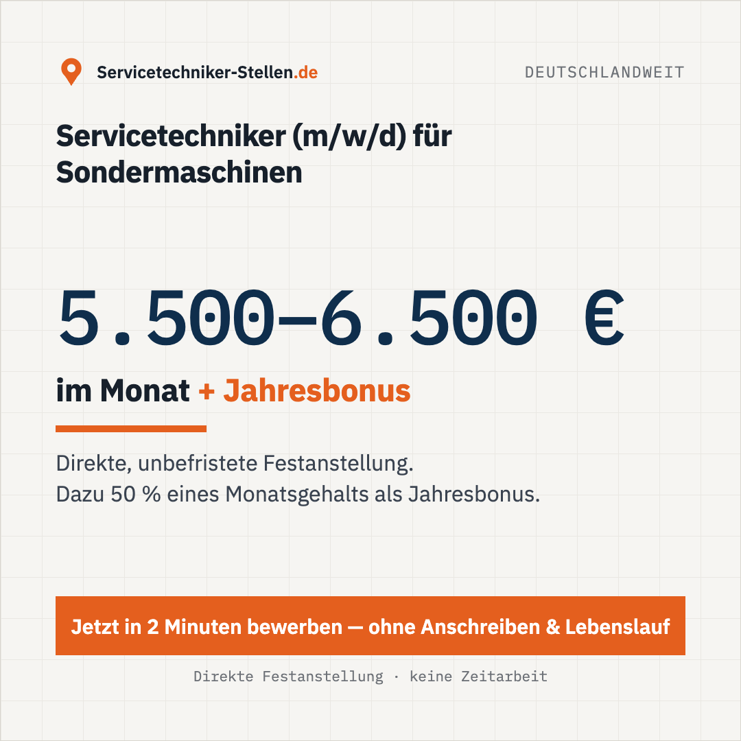 Servicetechniker-Stellen.de Facebook ad: Servicetechniker (m/w/d) gesucht!