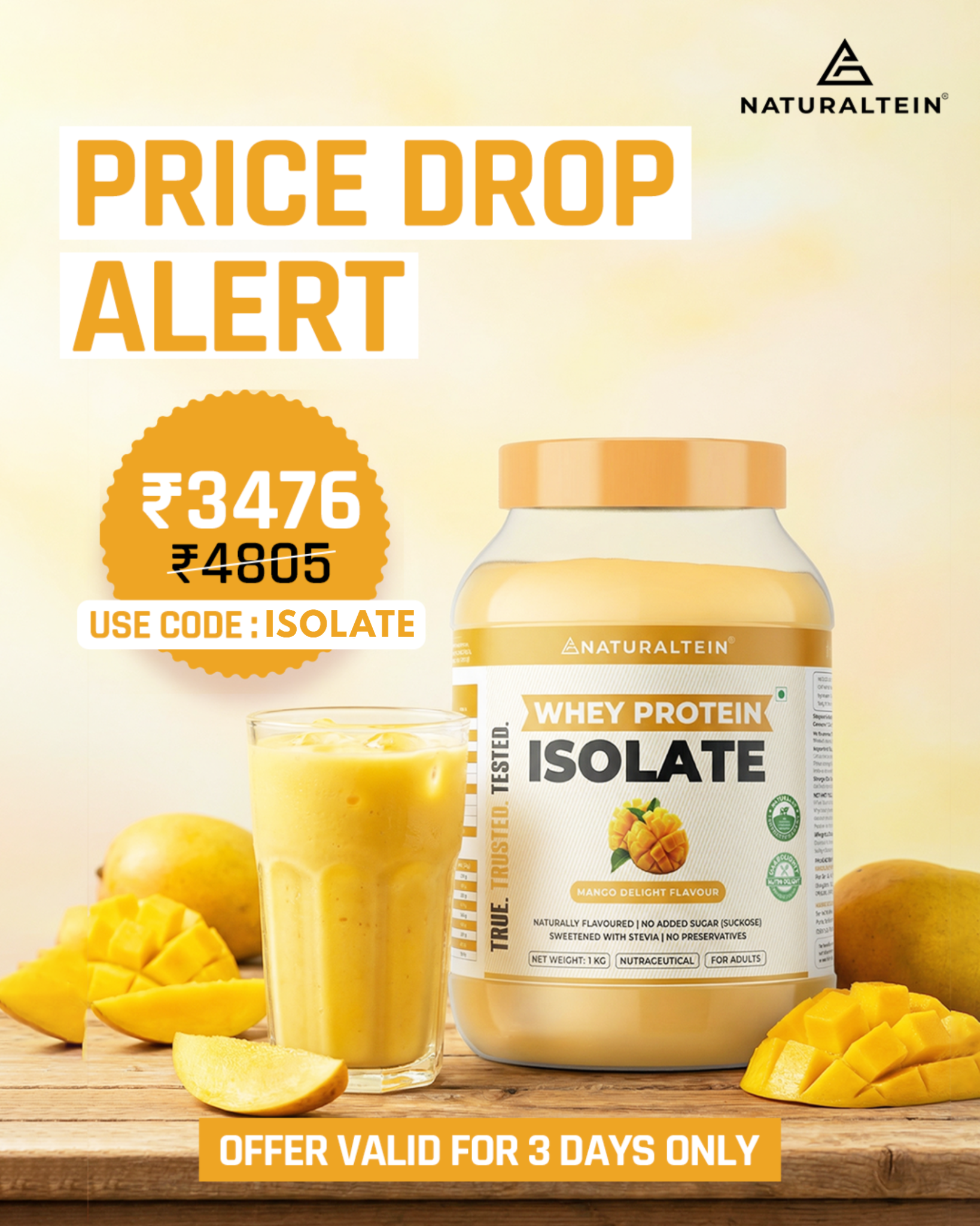Naturaltein India Facebook ad