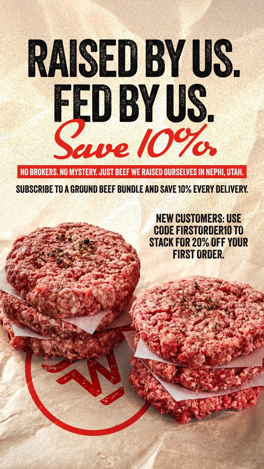 Bar-W Beef Facebook ad