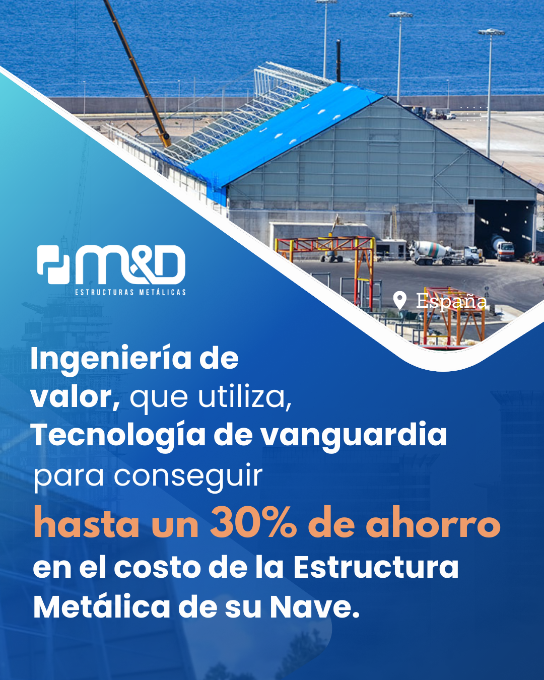 MYD Estructuras Metálicas Facebook ad: Estructuras Metálicas para España - MYD Metal y Decoración