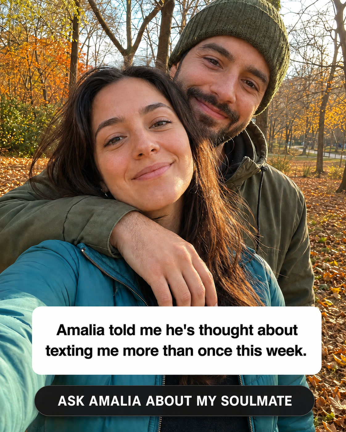 Sarah Mitchell Facebook ad: Ask Amalia ANY 3 Questions!