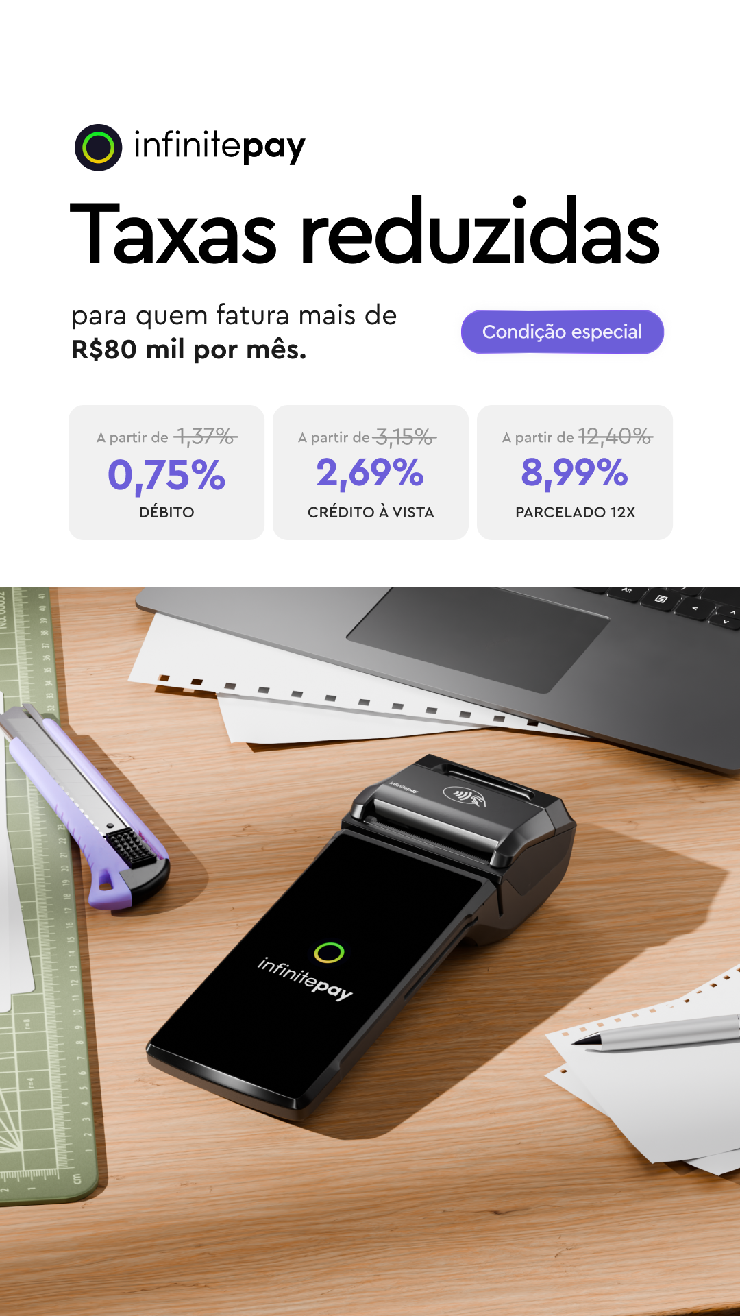 InfinitePay Facebook ad
