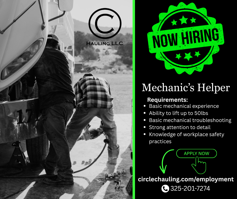 Circle C Hauling LLC Facebook ad: Employment, Circle C Hauling