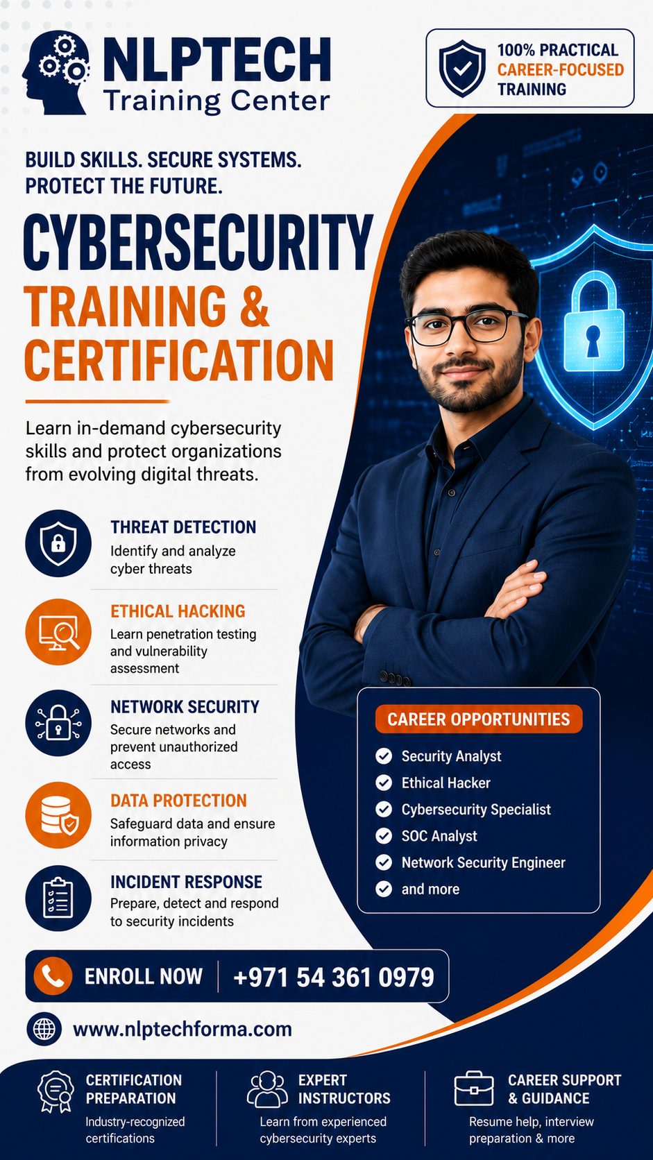 NLP Tech Facebook ad: Cyber Security Course in Dubai