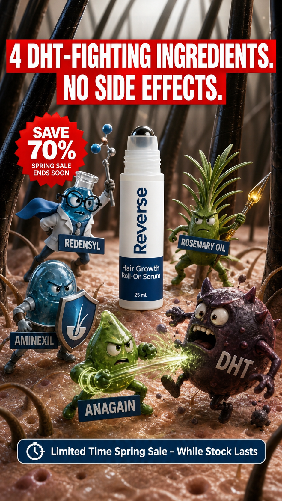 Reverse HairCo Facebook ad