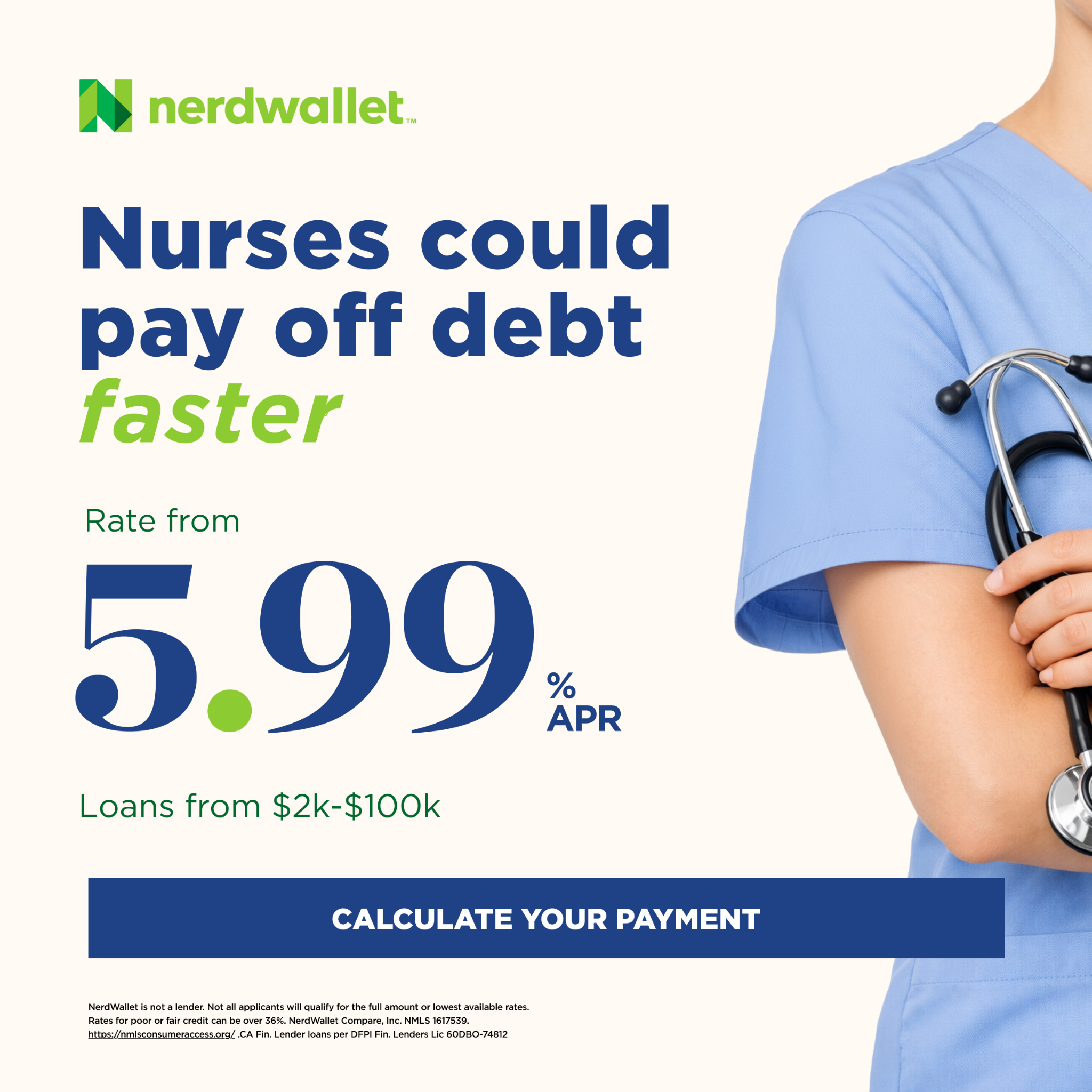 NerdWallet Facebook ad