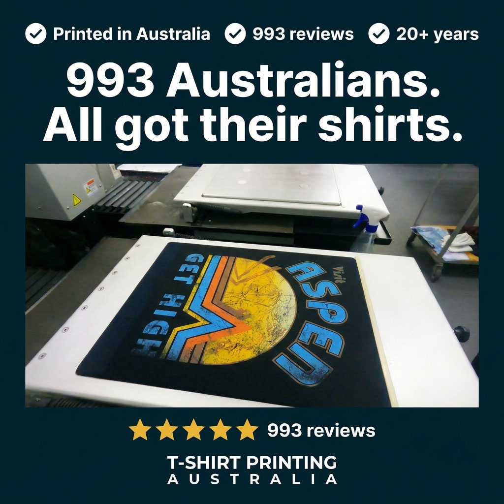 T-Shirt Printing Australia Facebook ad from Jun 15, 2026