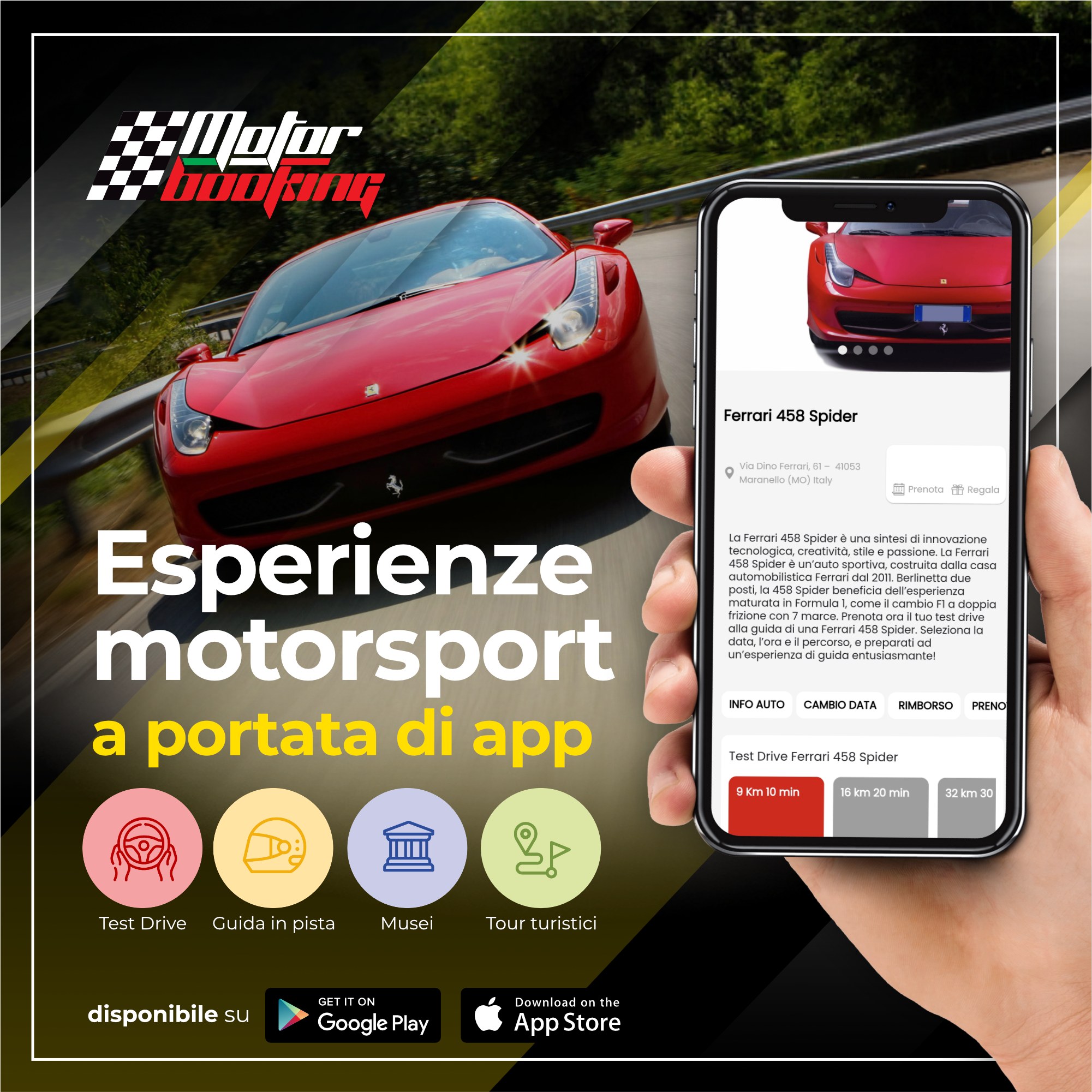 Motorsport Maranello Facebook ad from Aug 6, 2025