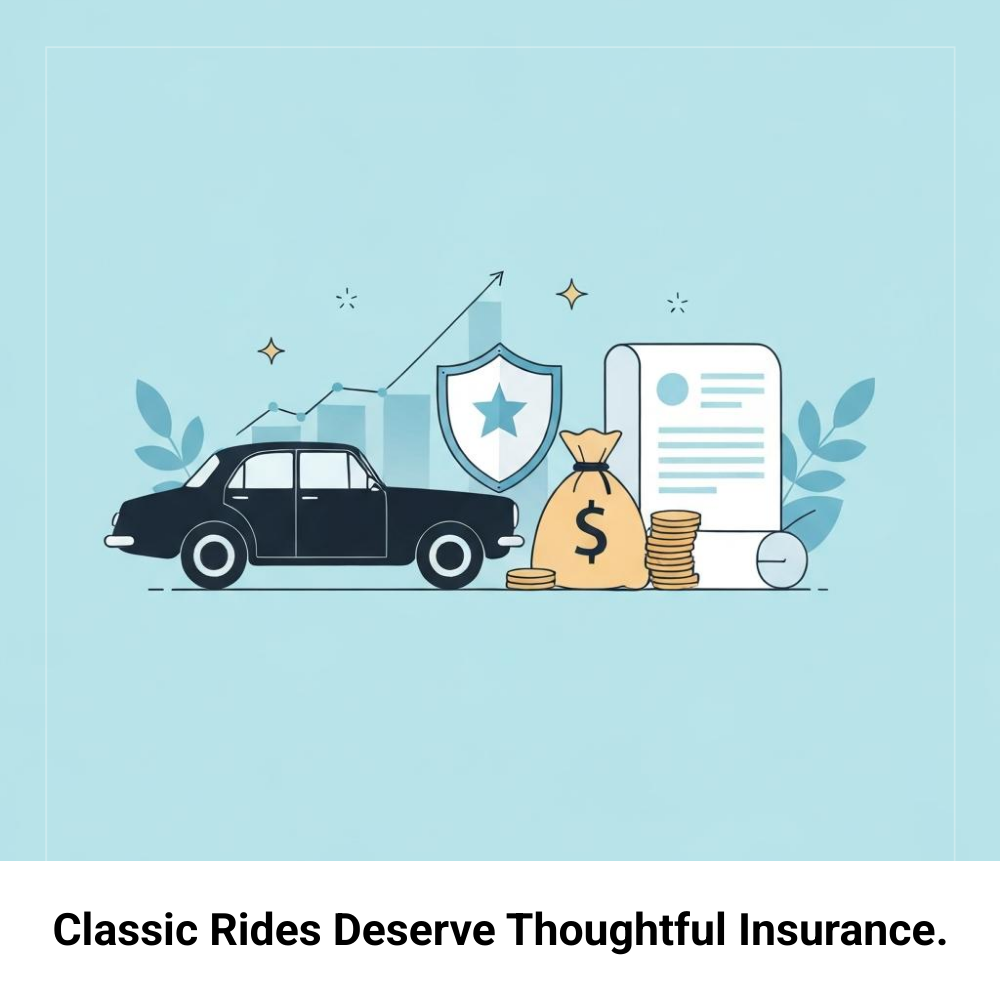 Reader Review Facebook ad: Classic Car Insurance Options.