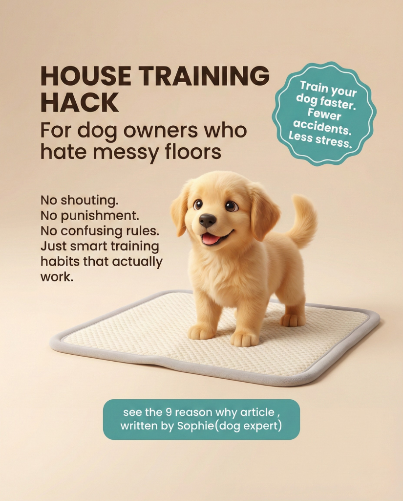 Teddy's Choice Facebook ad: No puppy training needed-dogs just use it