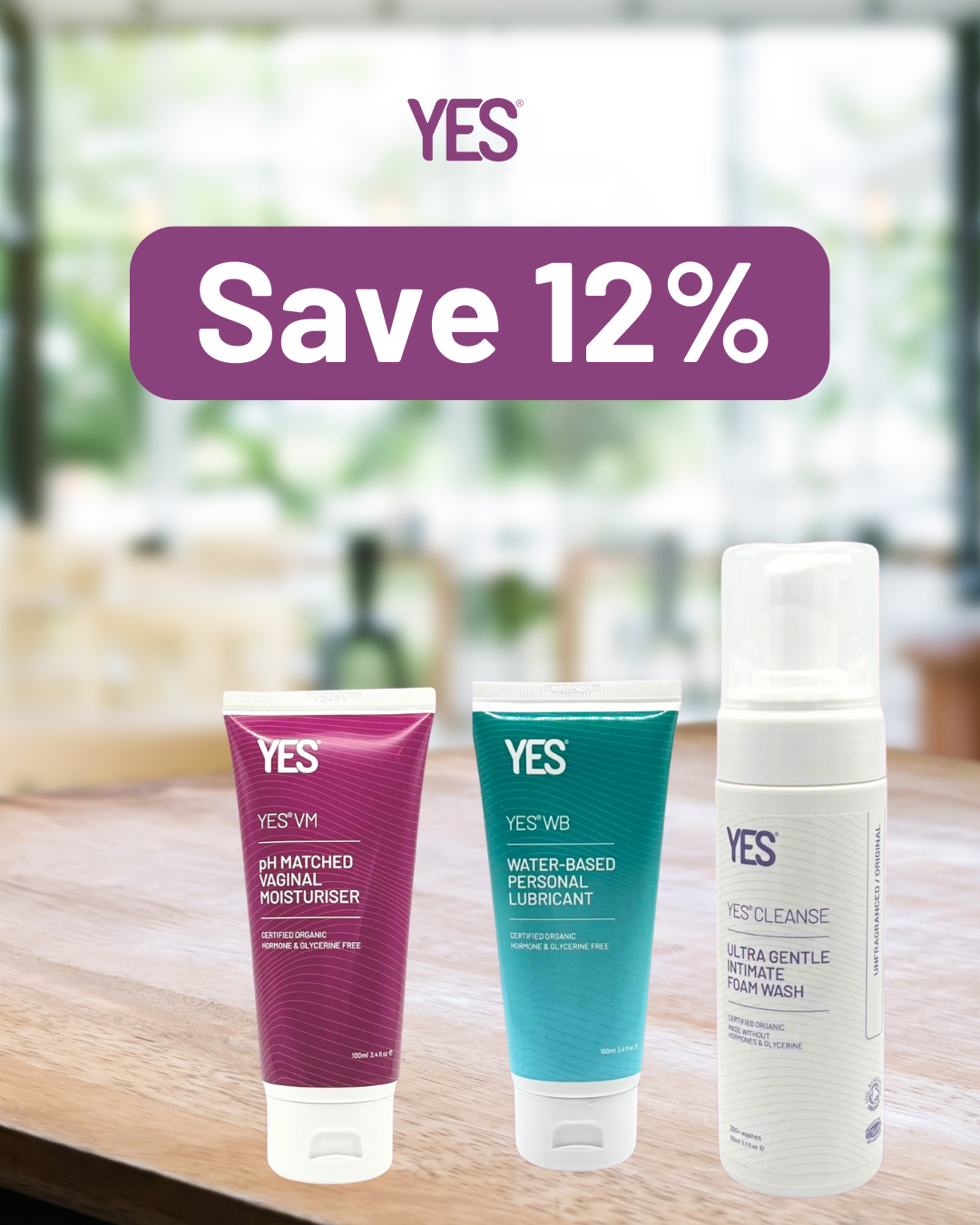 YES - The Organic Intimacy Company Facebook ad