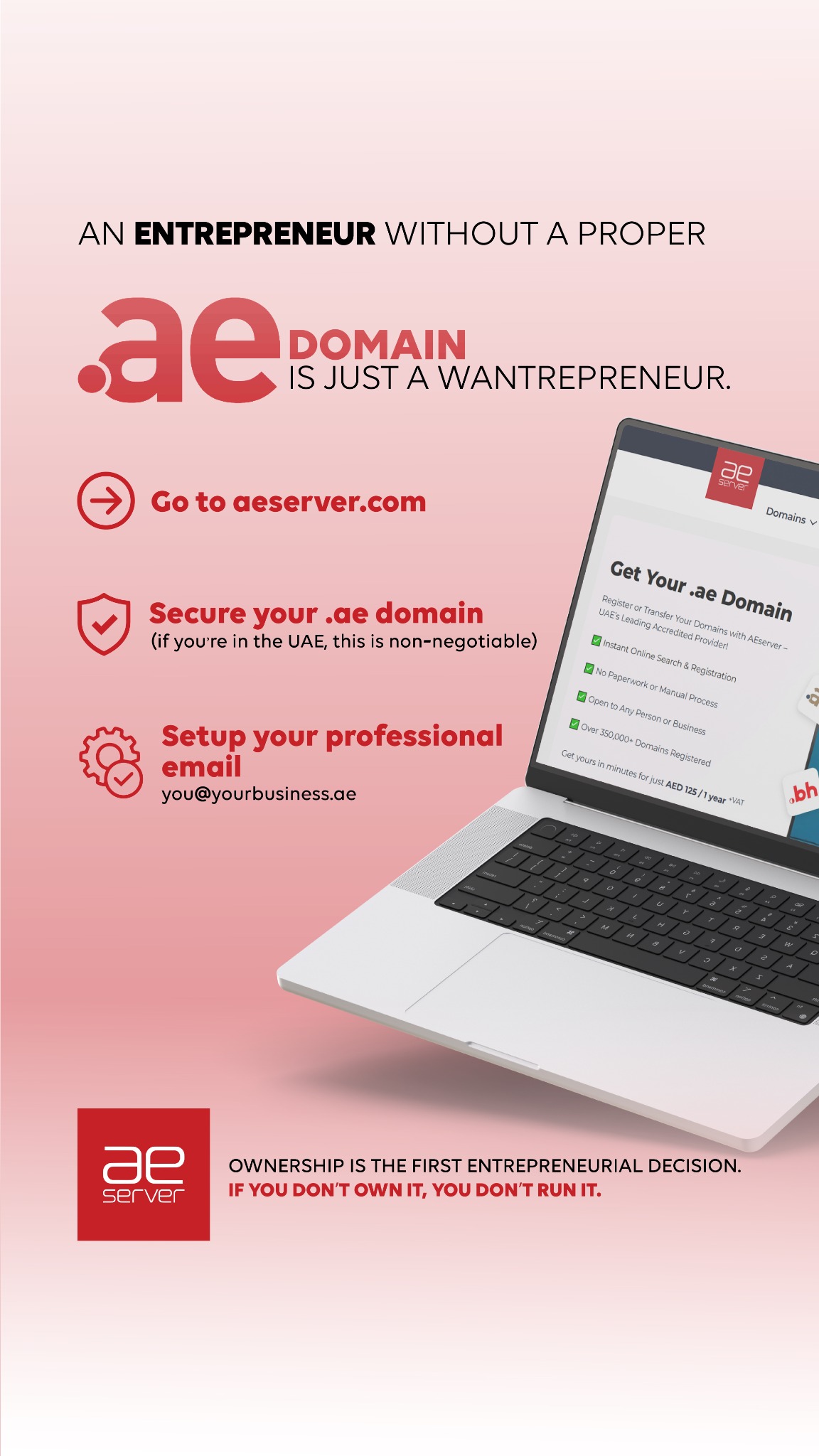 AEserver Facebook ad