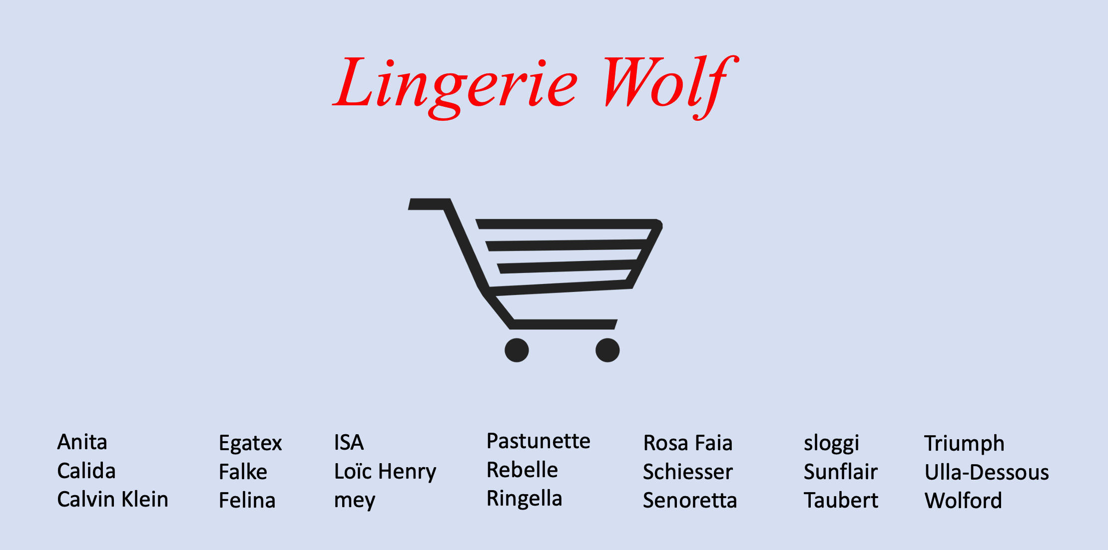 Lingerie Wolf Facebook ad: Découvrez un grand choix en: Sous-vêtements…