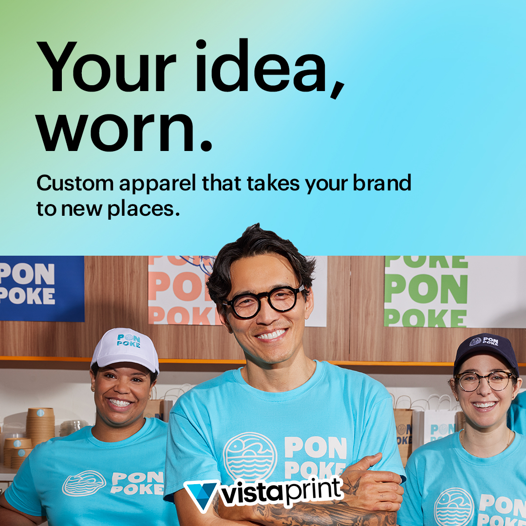 VistaPrint Facebook ad: Print Your Possible