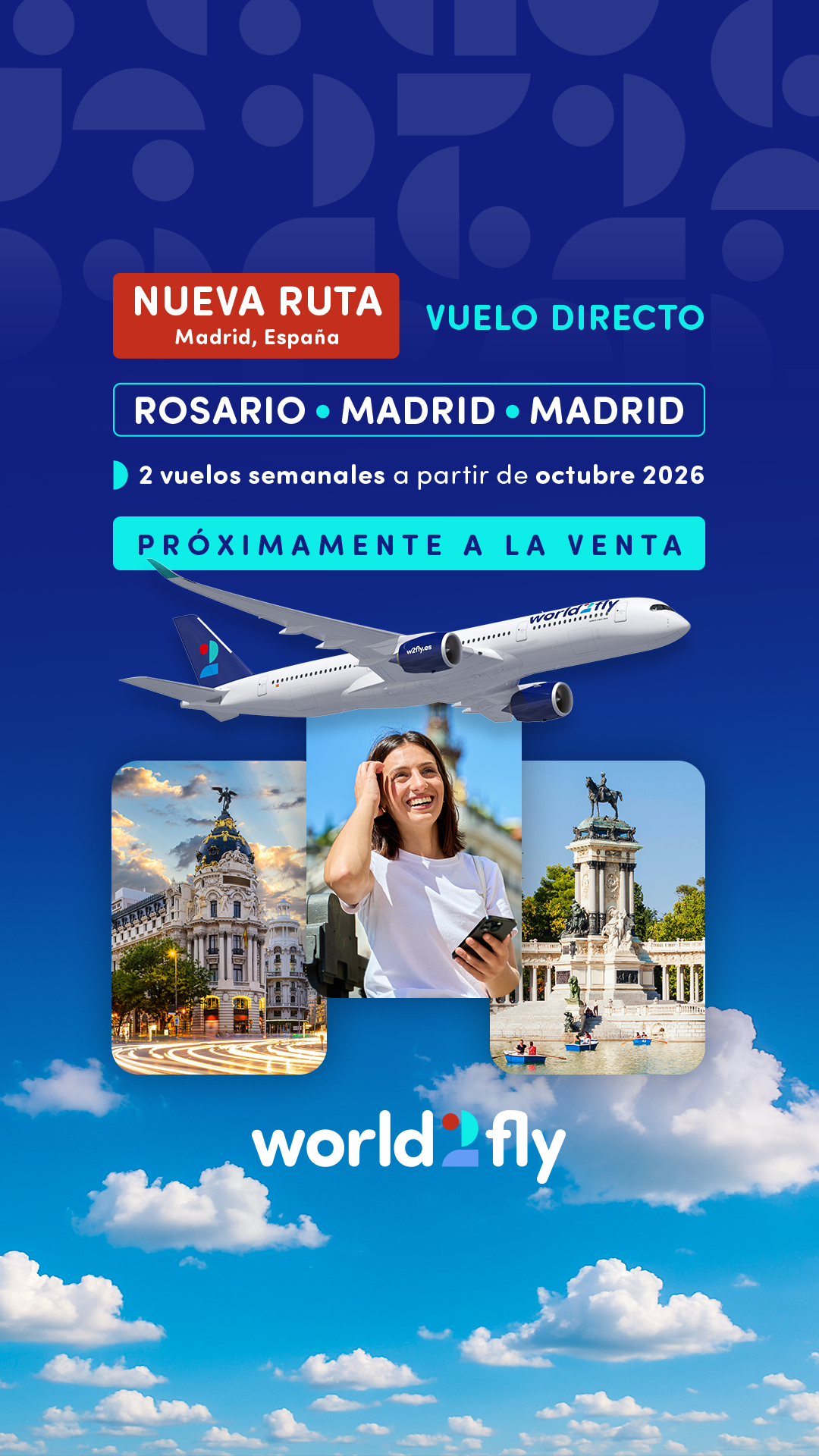 World2Fly Facebook ad