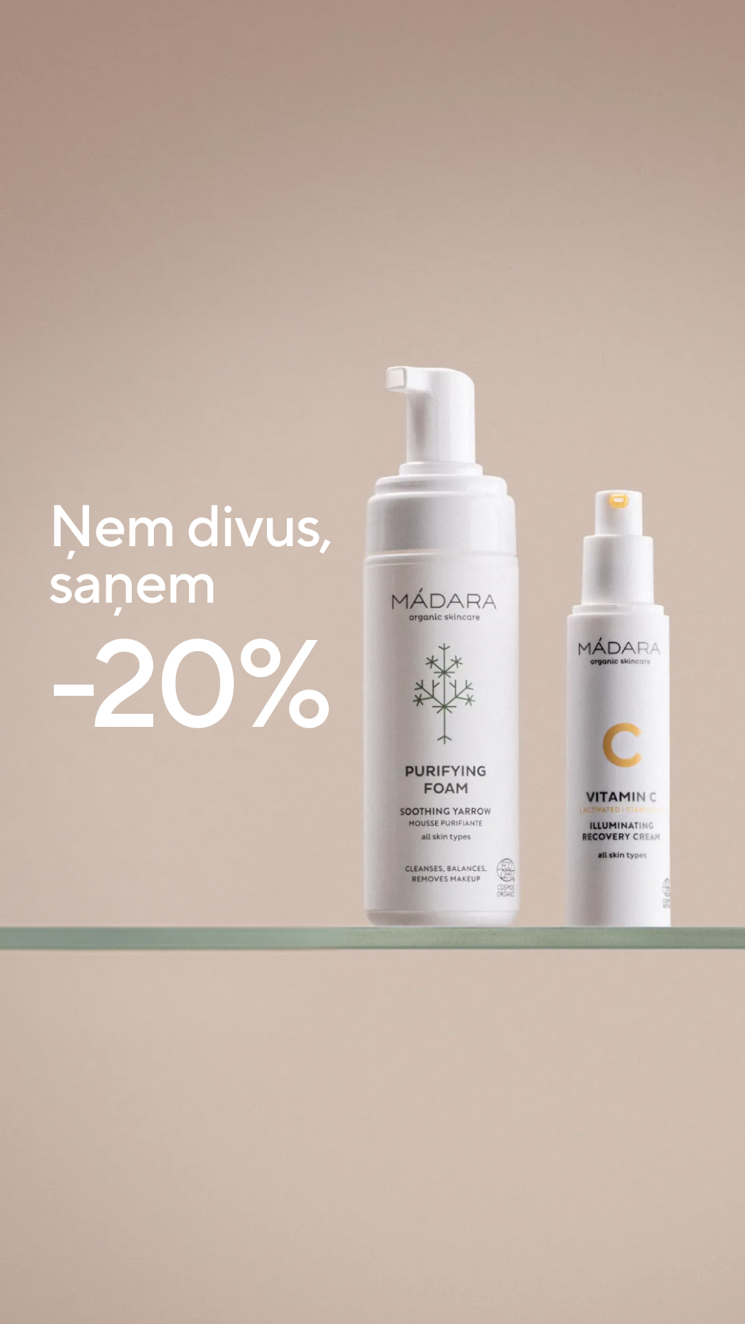 Mádara Organic Skincare Facebook ad