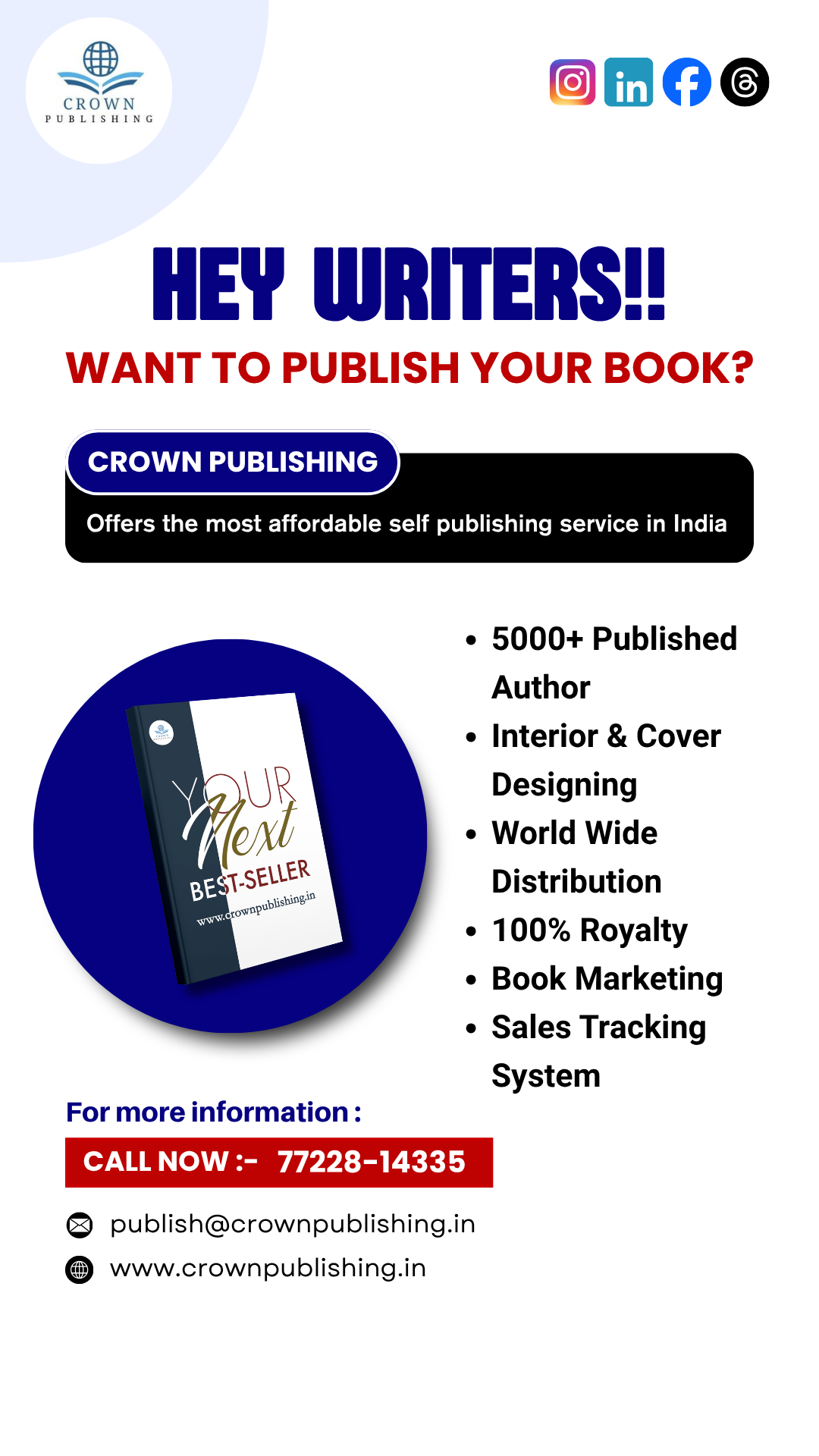 Crown Publishing Facebook ad from Apr 13, 2026