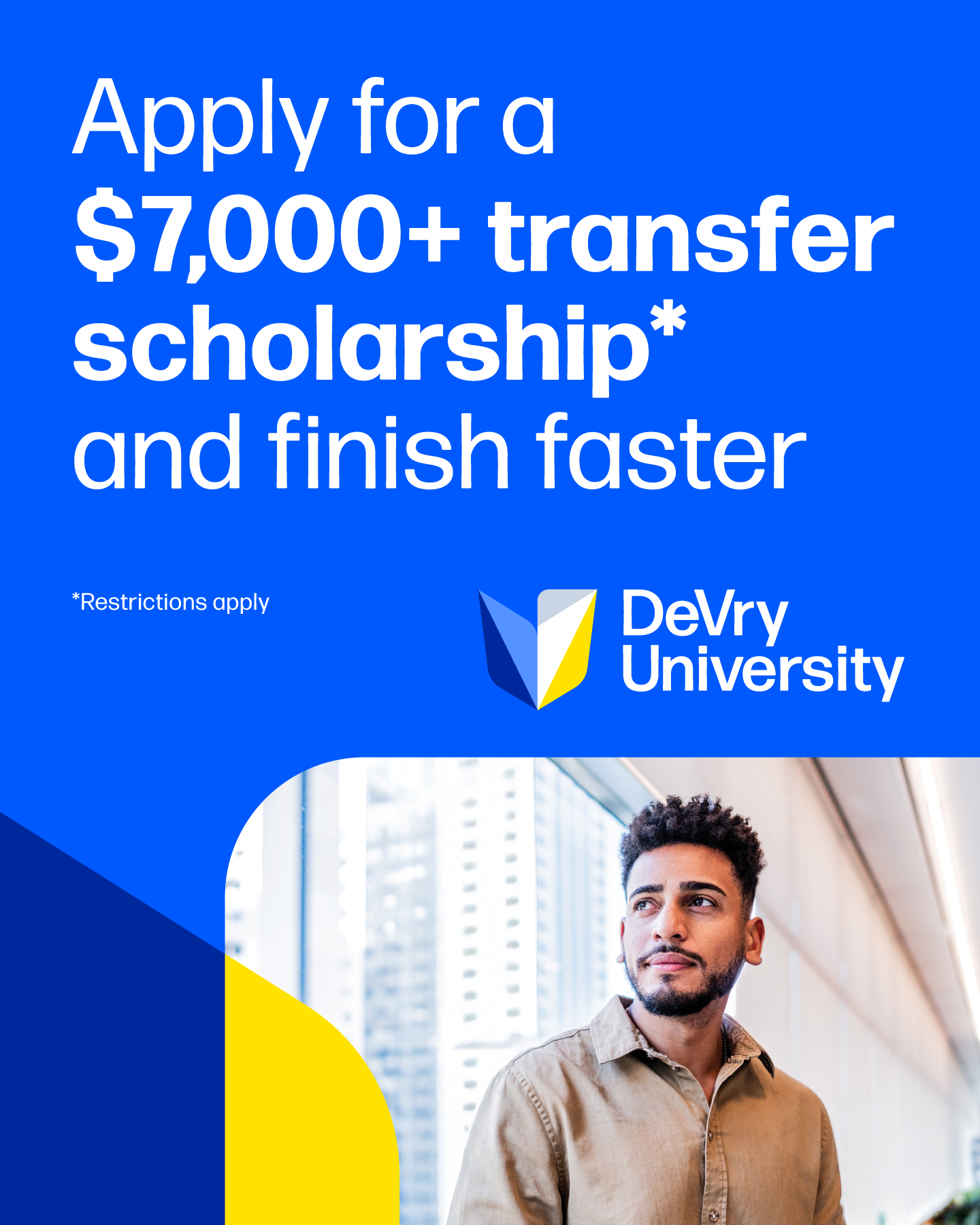 DeVry University Facebook ad