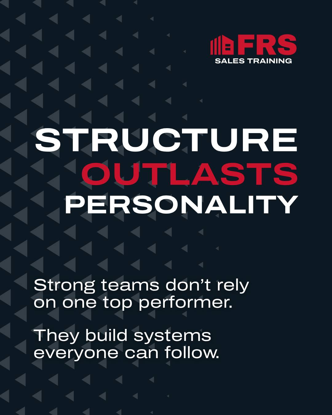 Foundation Rescue Supply Facebook ad: Structure Outlasts Personality