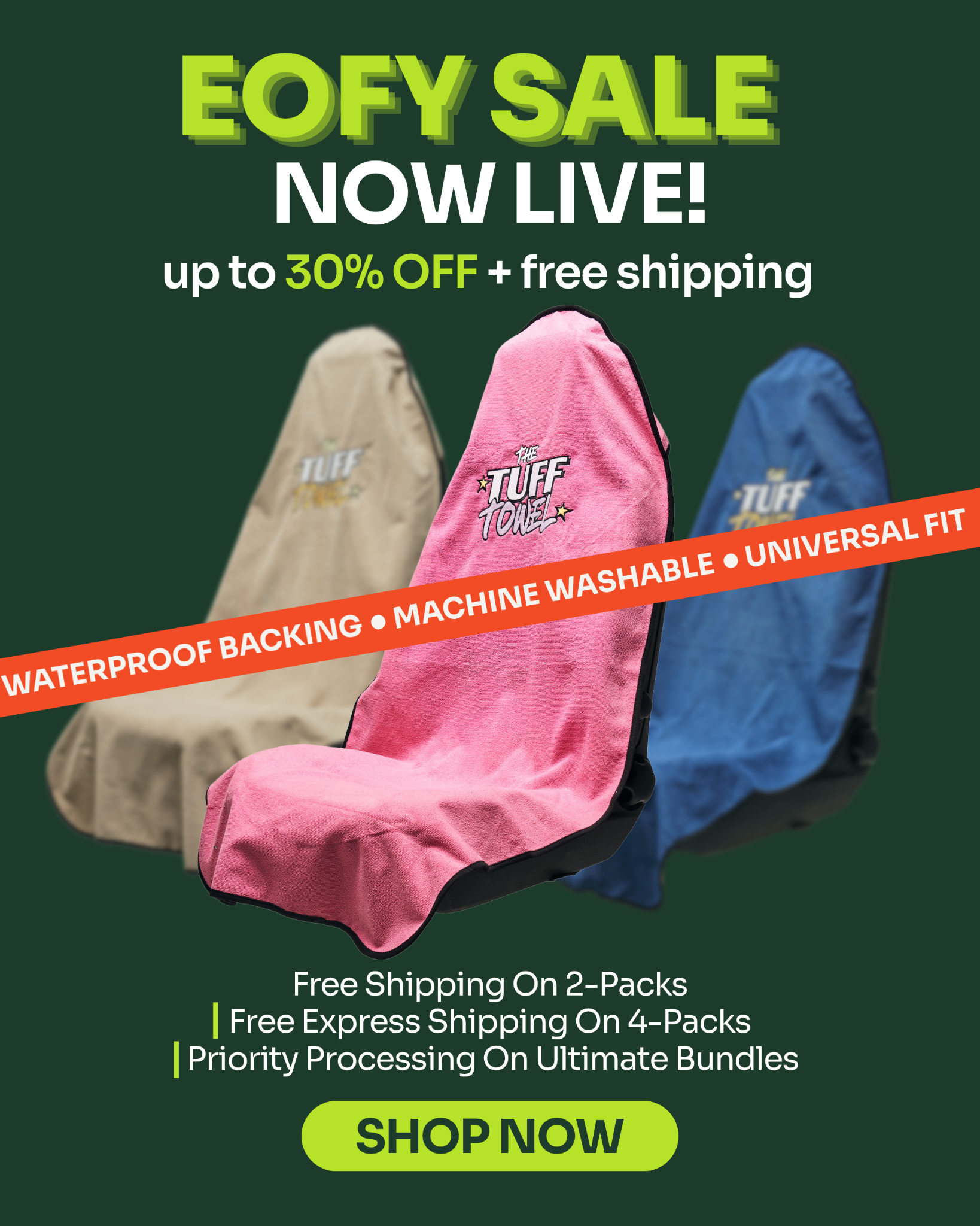 The Tuff Towel Facebook ad