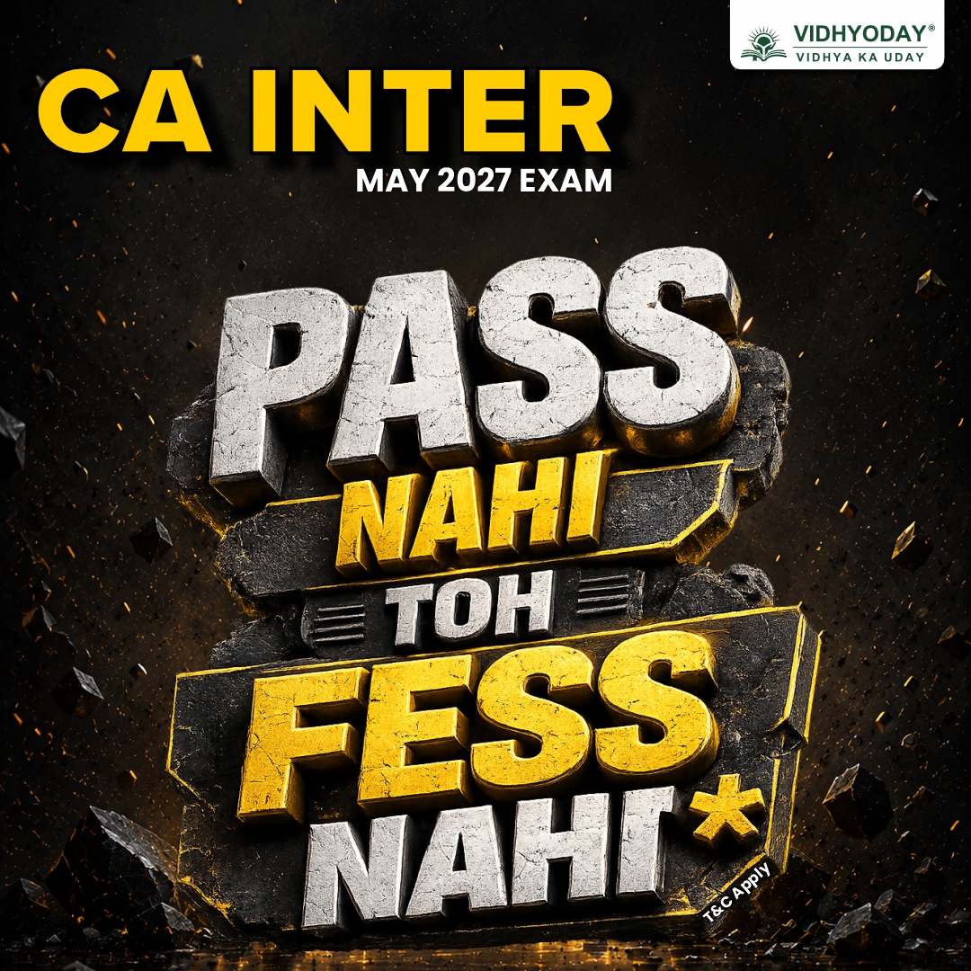 Vidhyoday Facebook ad: Step Up to CA Intermediate May 2027