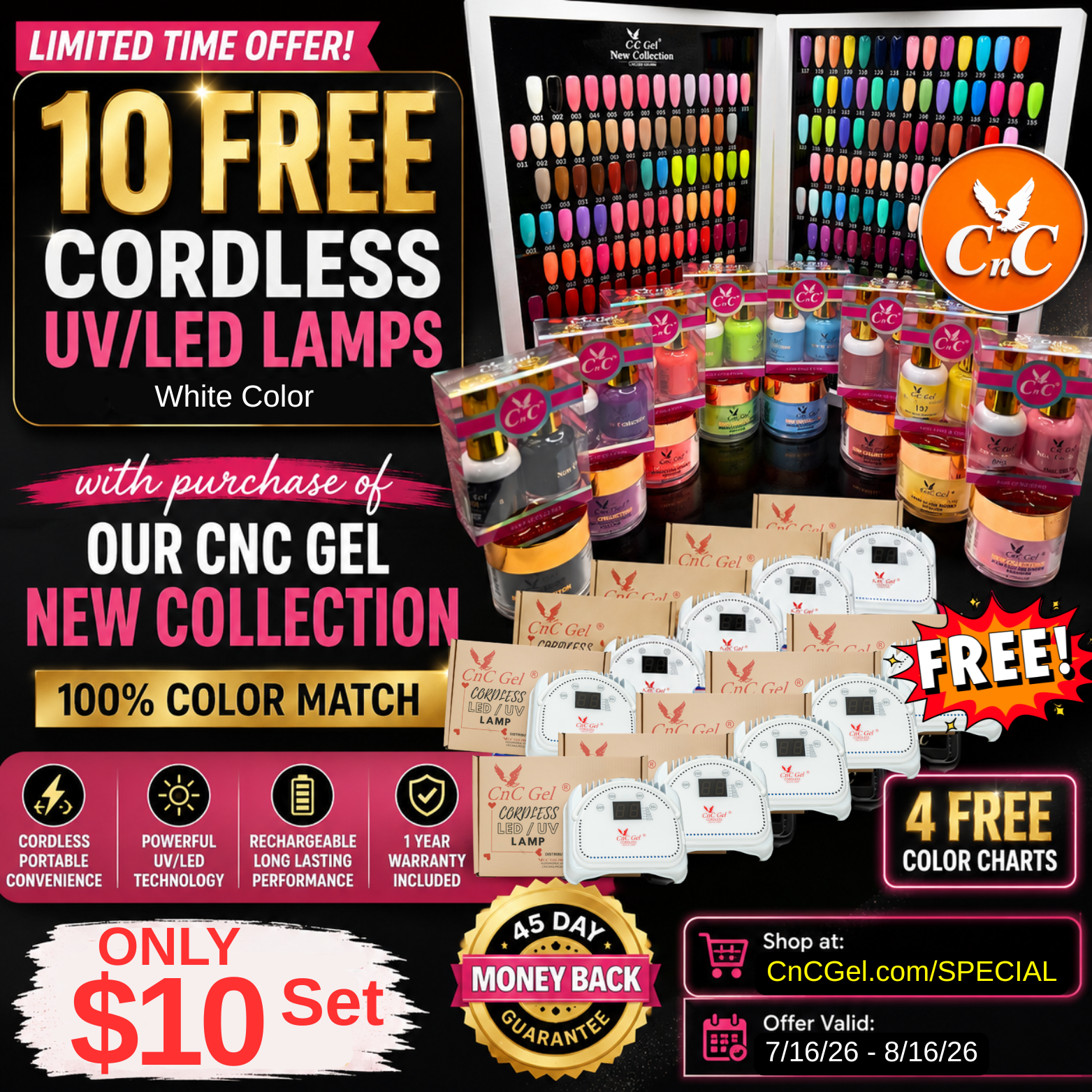 CnC Gel Facebook ad from Jul 16, 2026