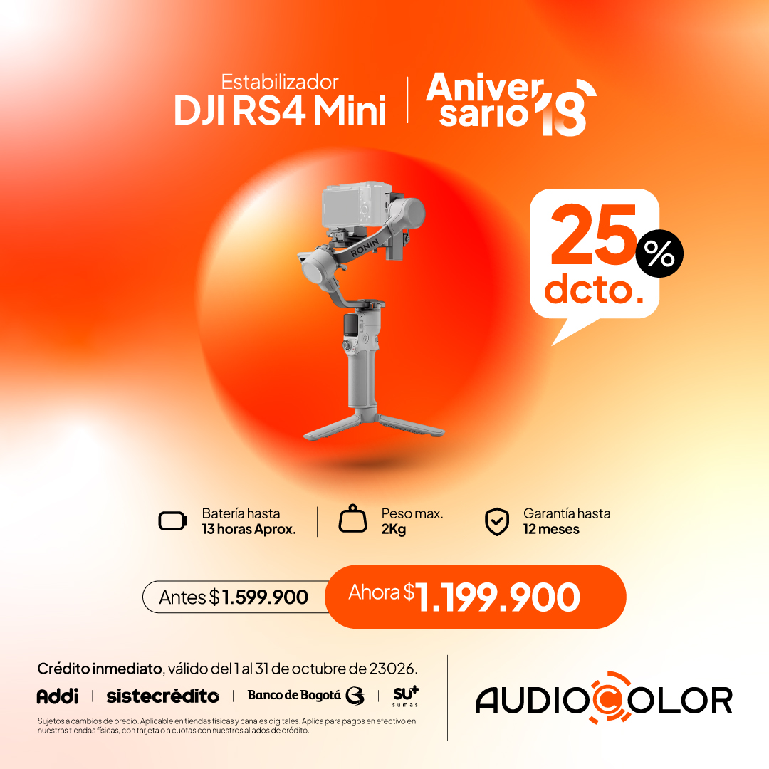 AUDIO COLOR Facebook ad: ¡Estamos de aniversario aquí en AudioColor!