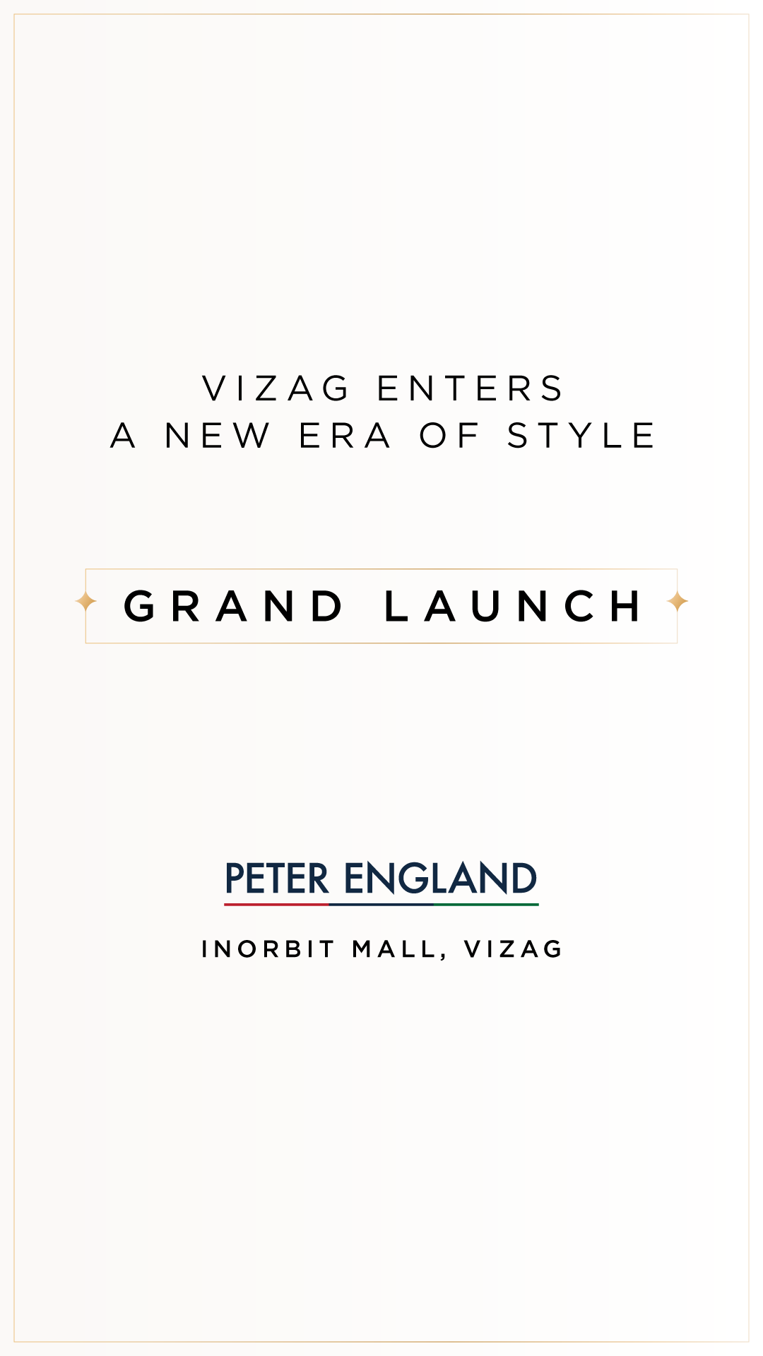 Peter England Facebook ad: We're now in your city.