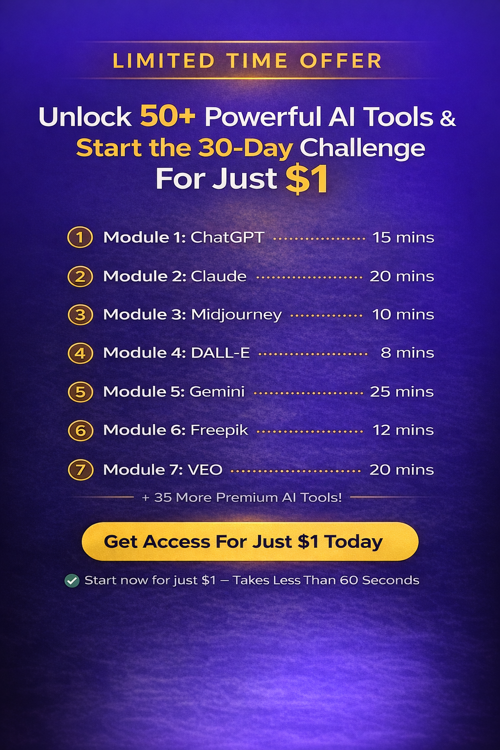 ClickTech HUB Facebook ad: Master AI for Only $1