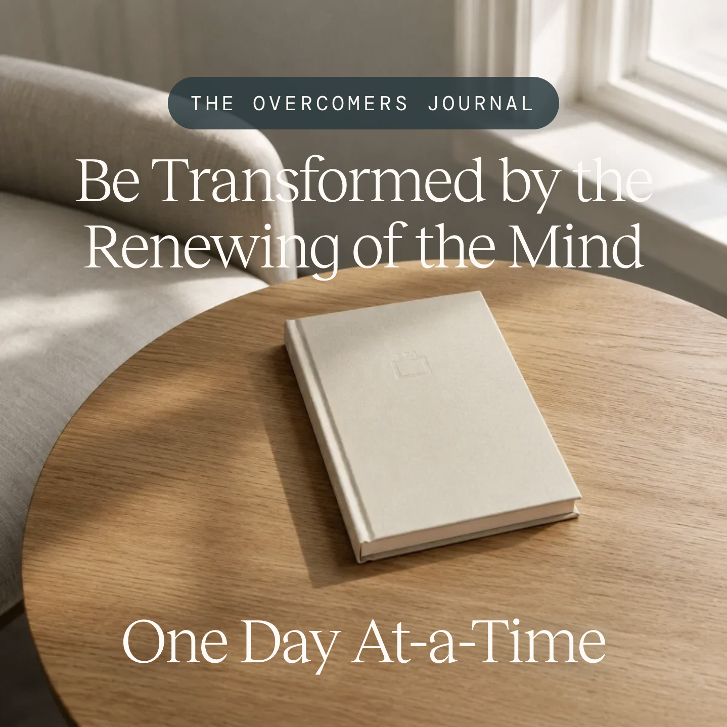 Overcomers Journal Facebook ad: The 90-Day Renewal Journal