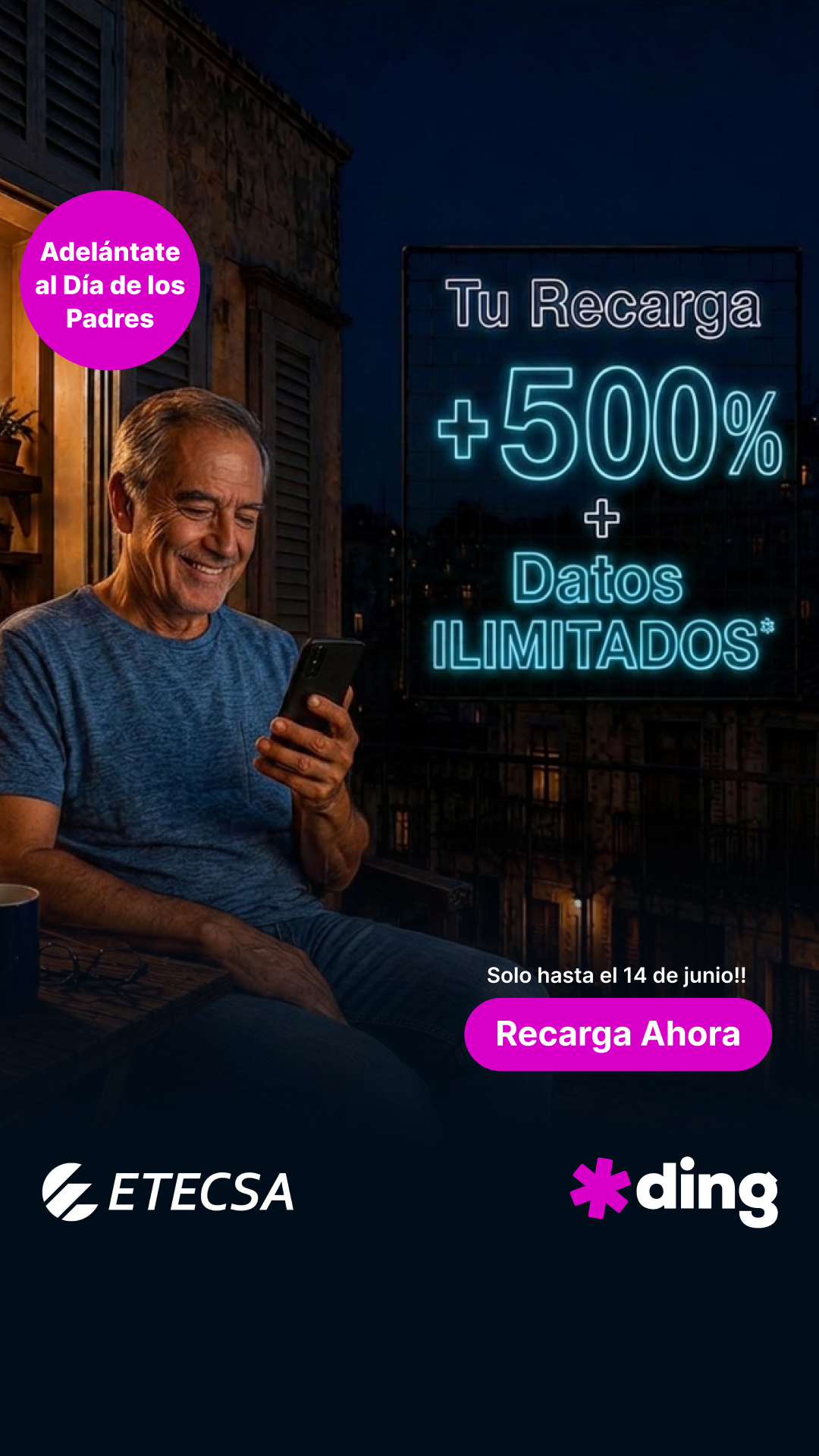 Ding Facebook ad