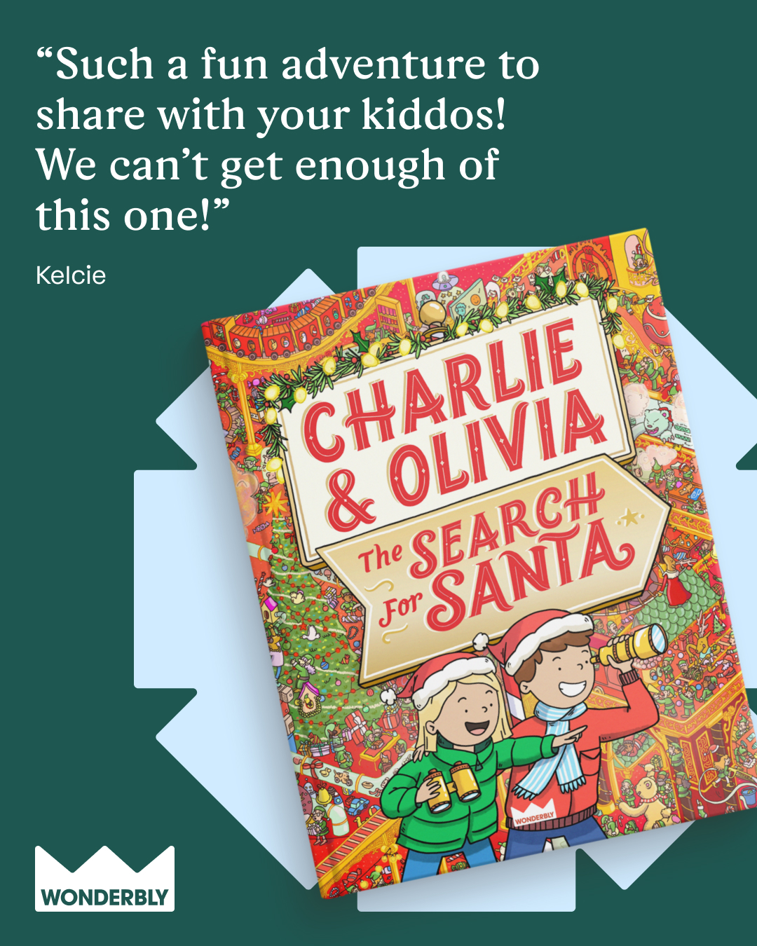 Wonderbly Facebook ad: Where's Waldo?' but with your kids in disguise!