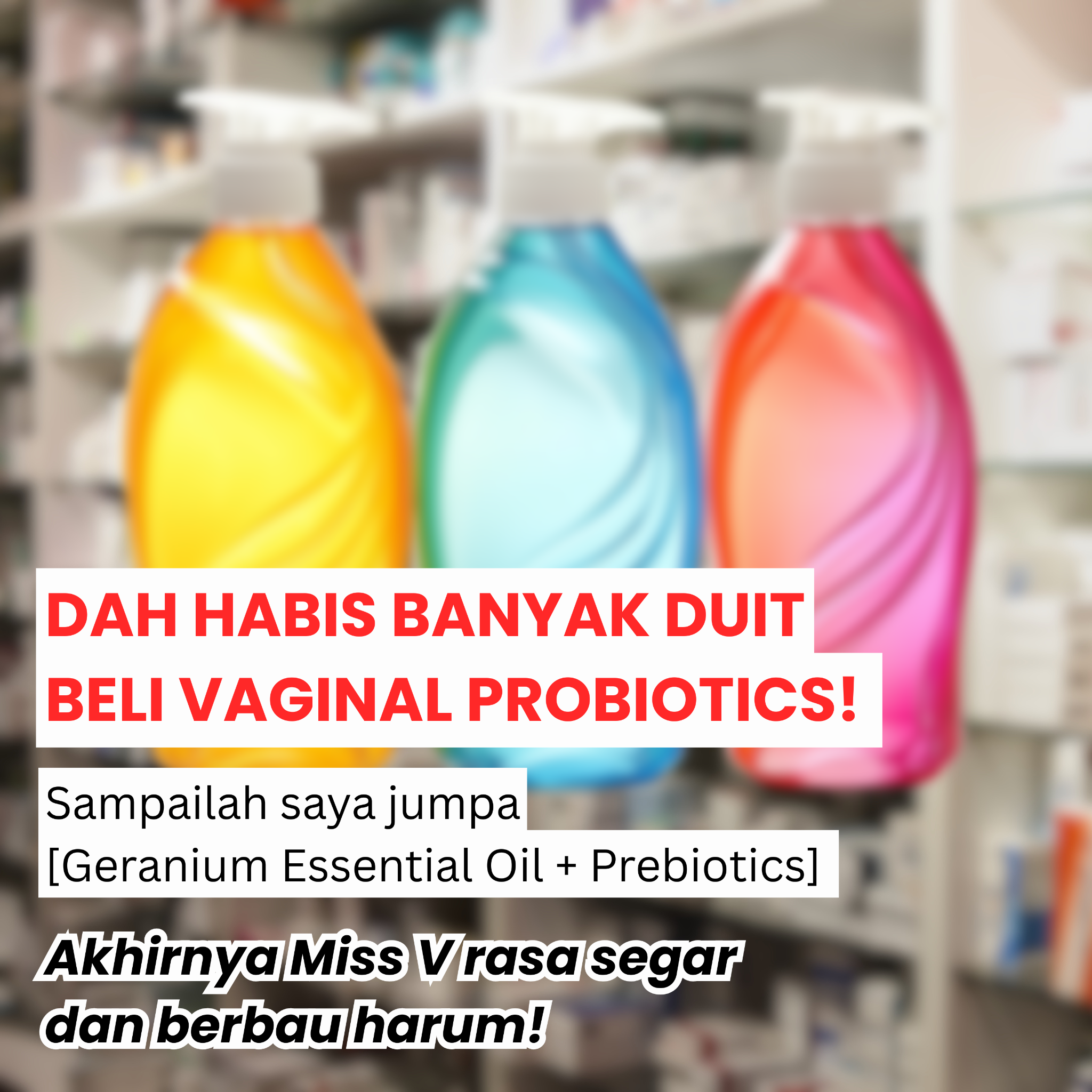 Pure51 - MY Facebook ad: Cara paling senang & cepat utk wangian Miss V!
