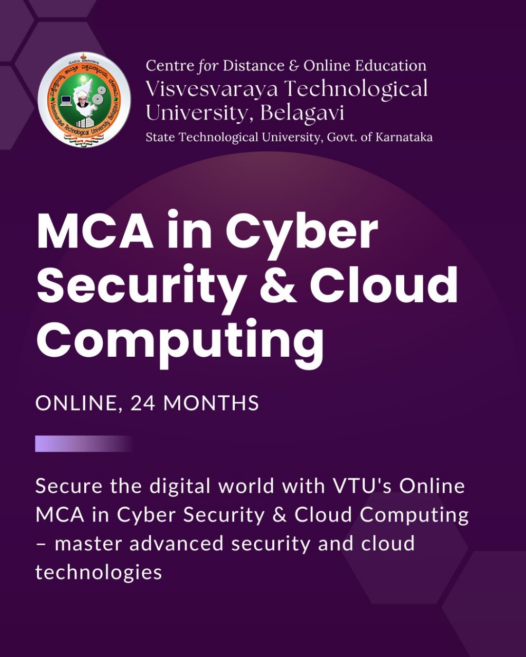 VTU Online : Center for Online Education Facebook ad