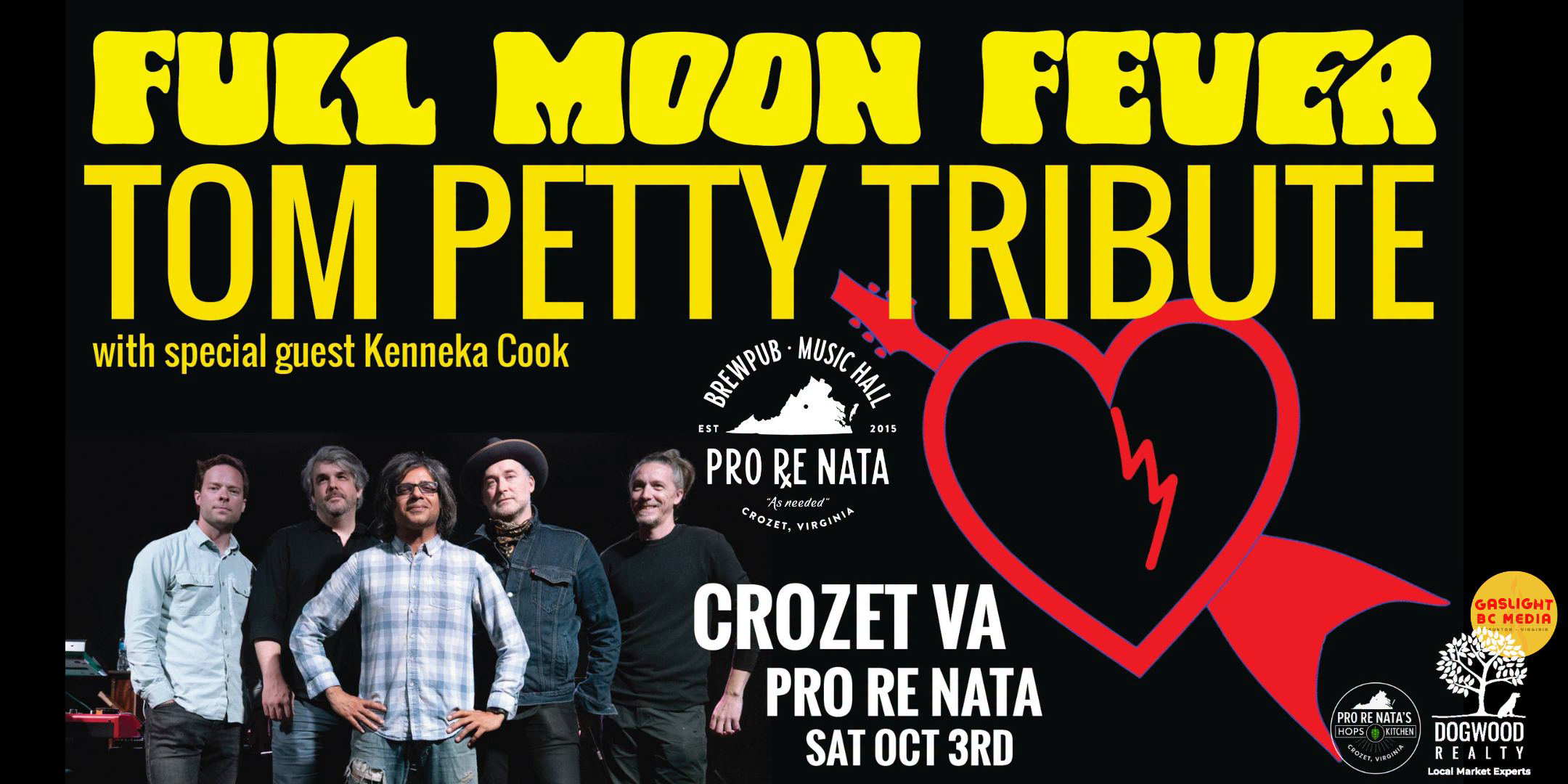 Full Moon Fever Facebook ad: Full Moon Fever: Tom Petty Tribute w/ Kenneka Cook @ Pro…