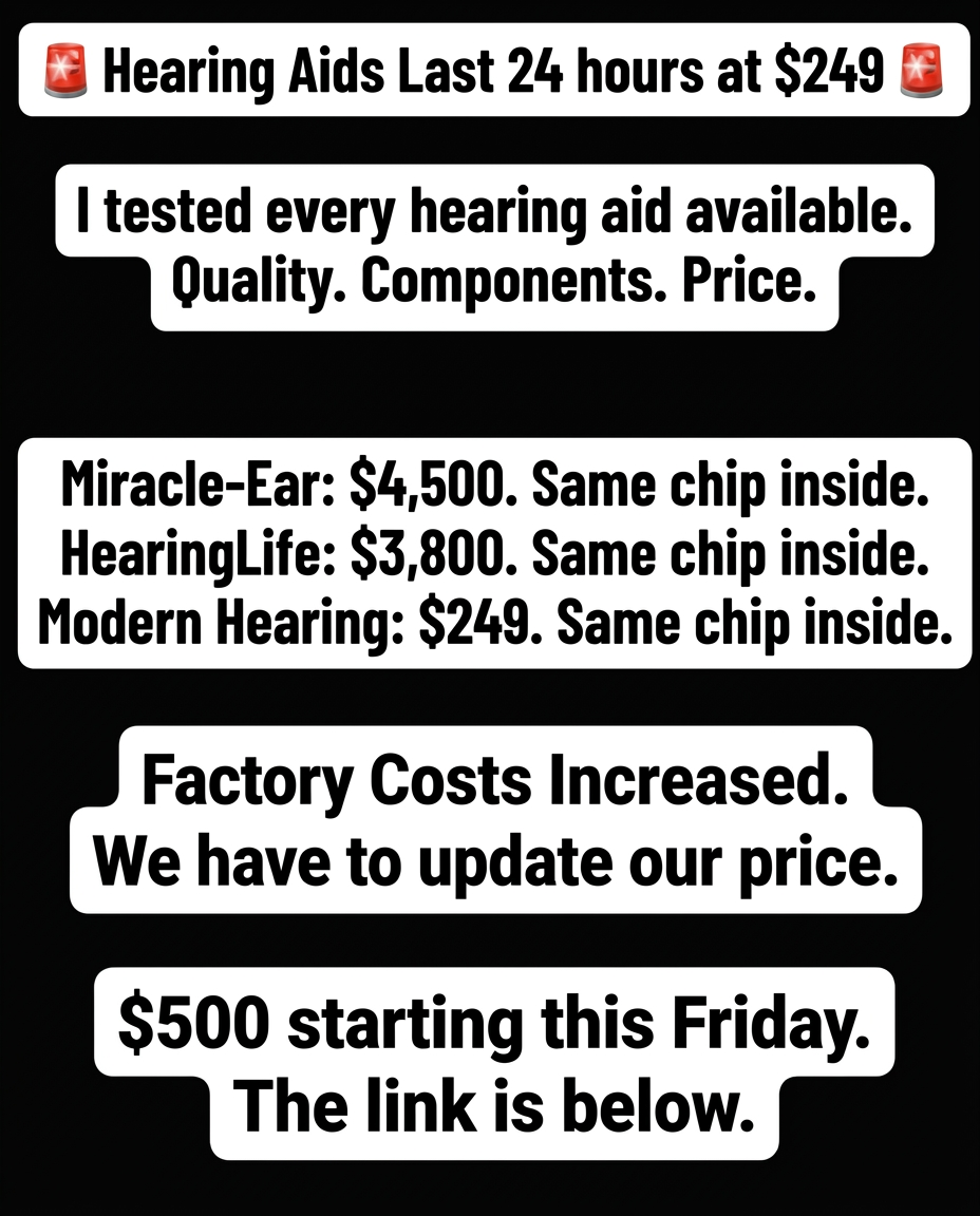 Healthy Living Digest Facebook ad: read this before you consider hearing aids