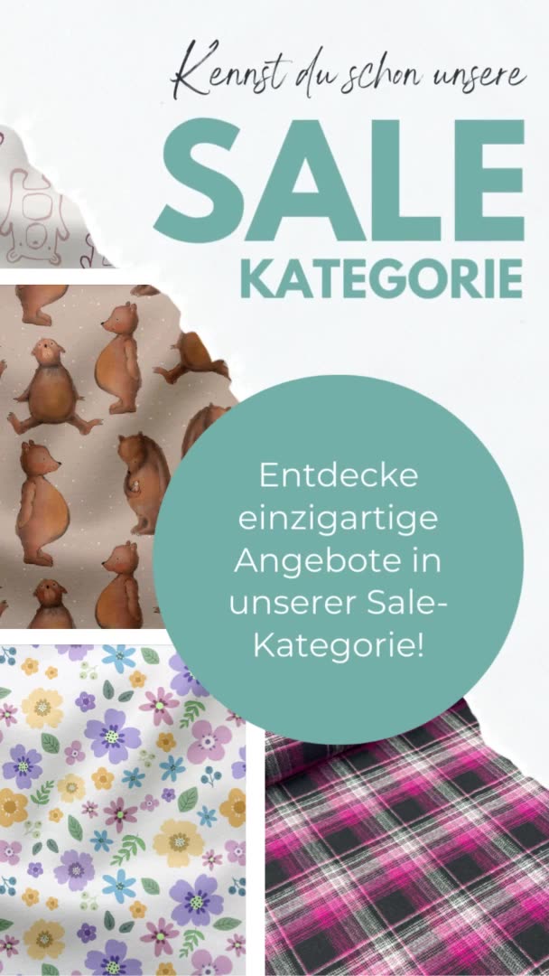 NH-Stoffe Facebook ad: Entdecke die Schätze in unserem Sale