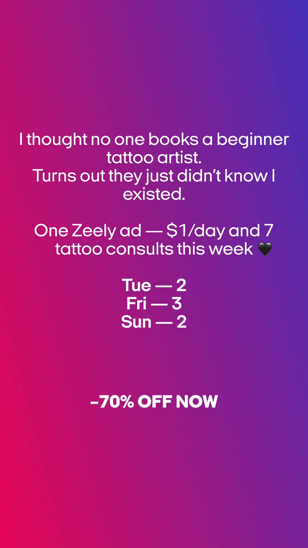 Zeely Facebook ad
