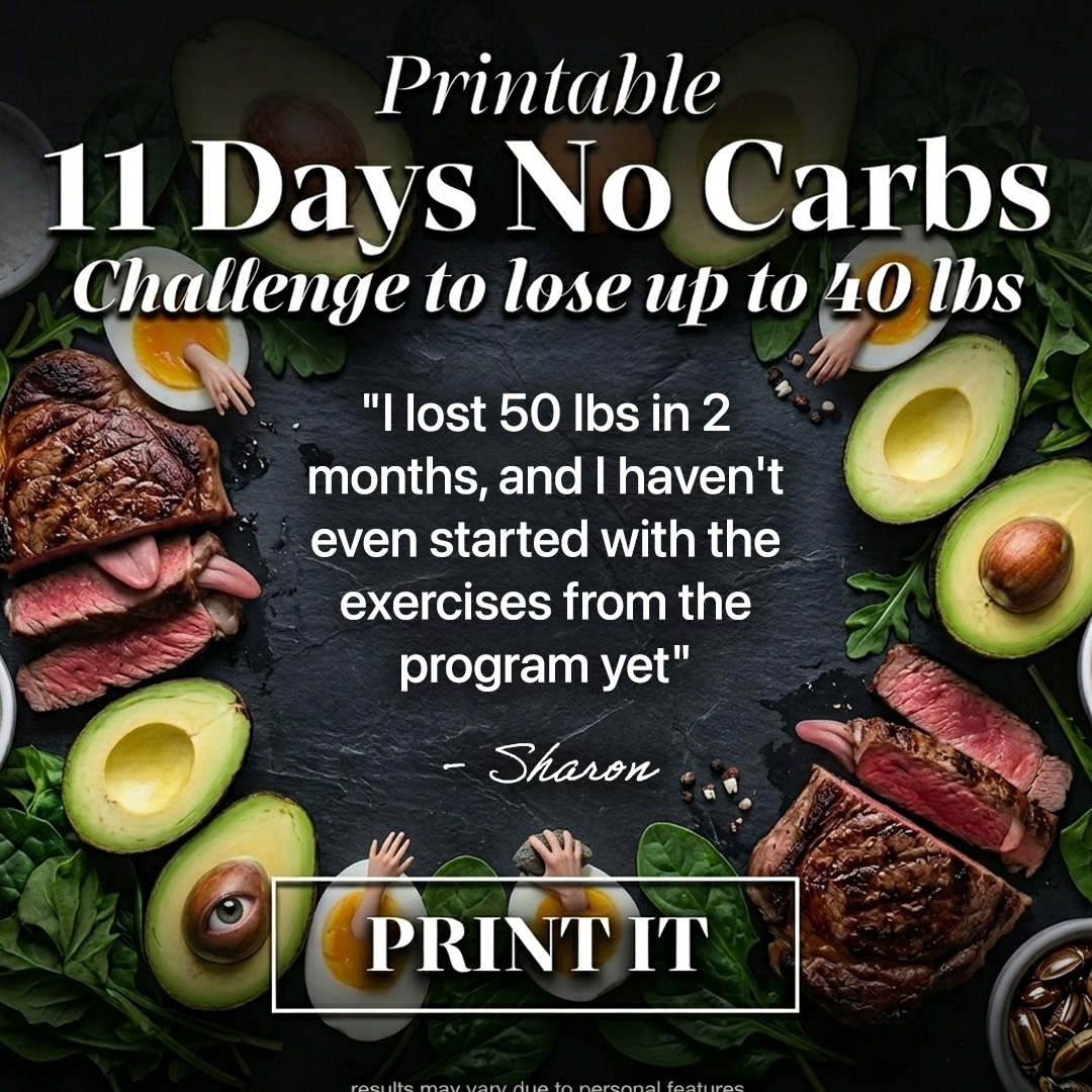 No Carbs Challenge Facebook ad