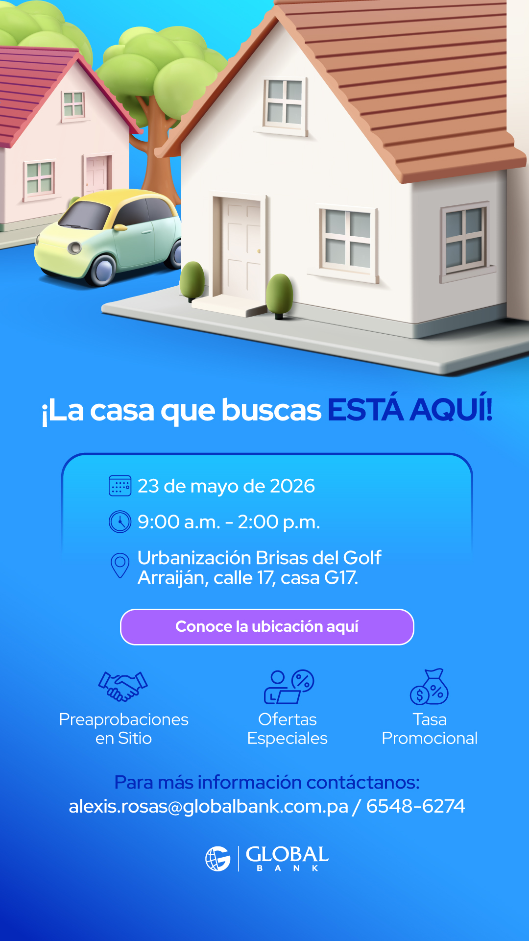Global Bank Panamá Facebook ad
