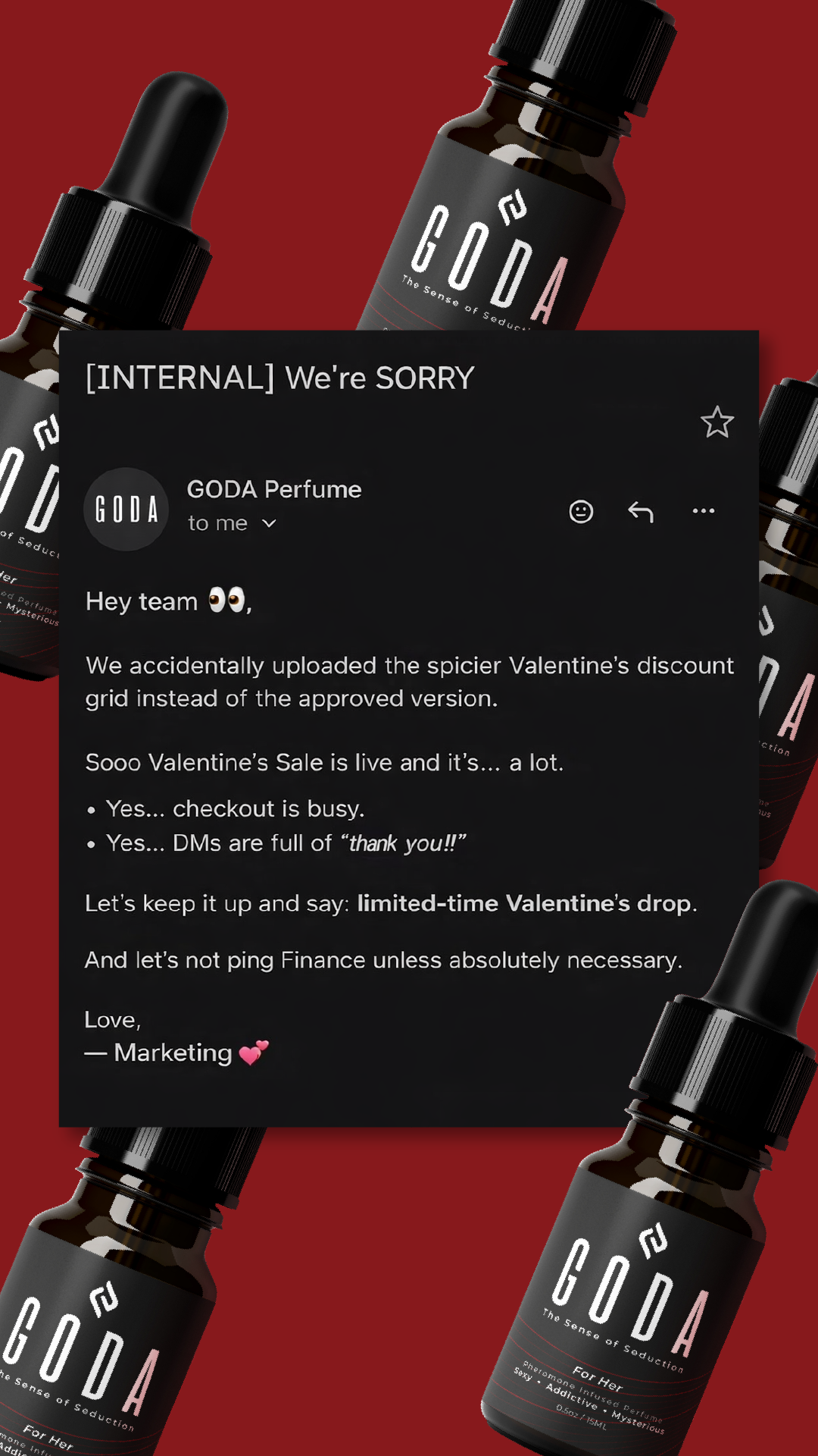 Goda Perfume Facebook ad