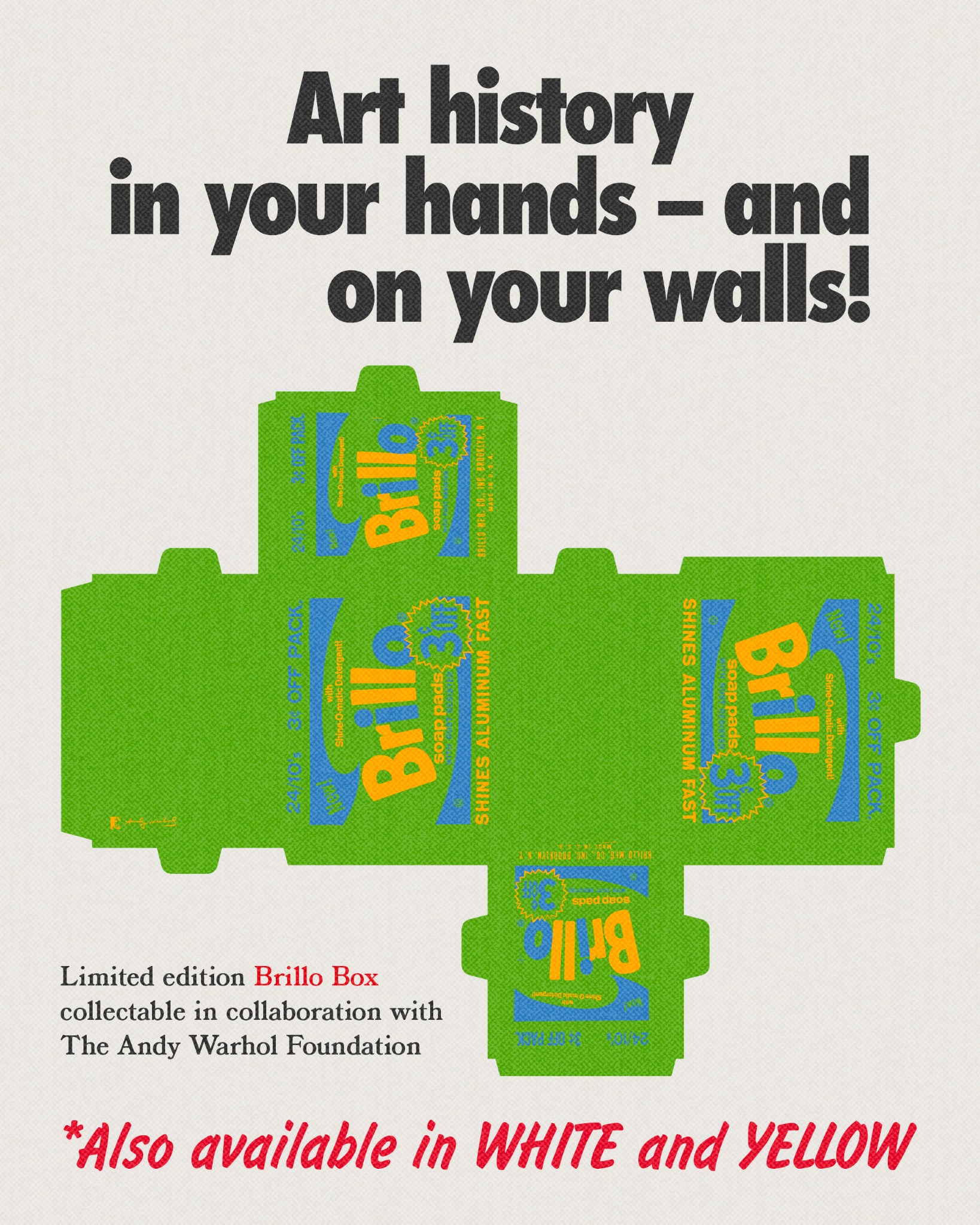 The Andy Warhol Foundation for the Visual Arts Facebook ad