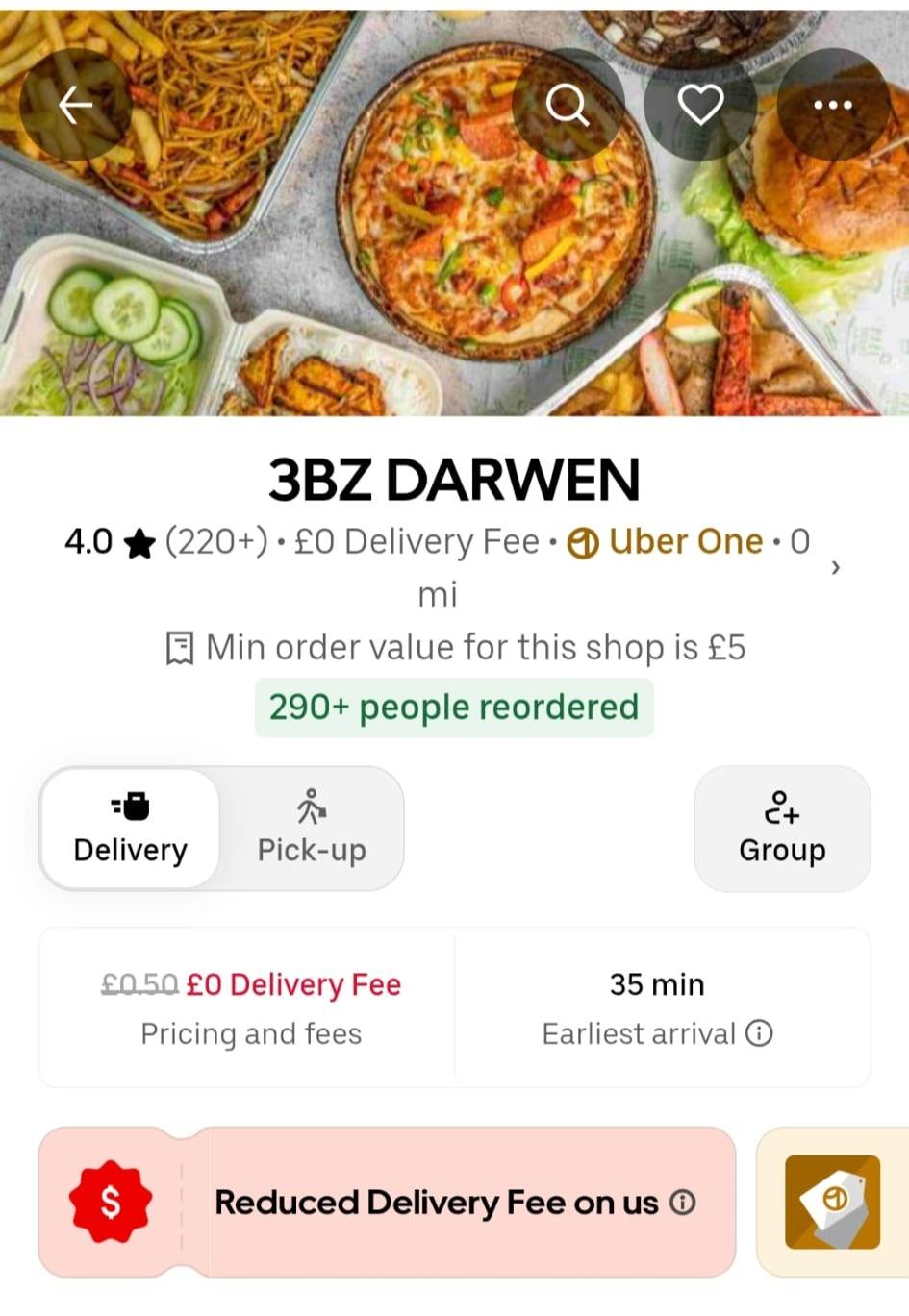 3B'Z Darwen. Facebook ad