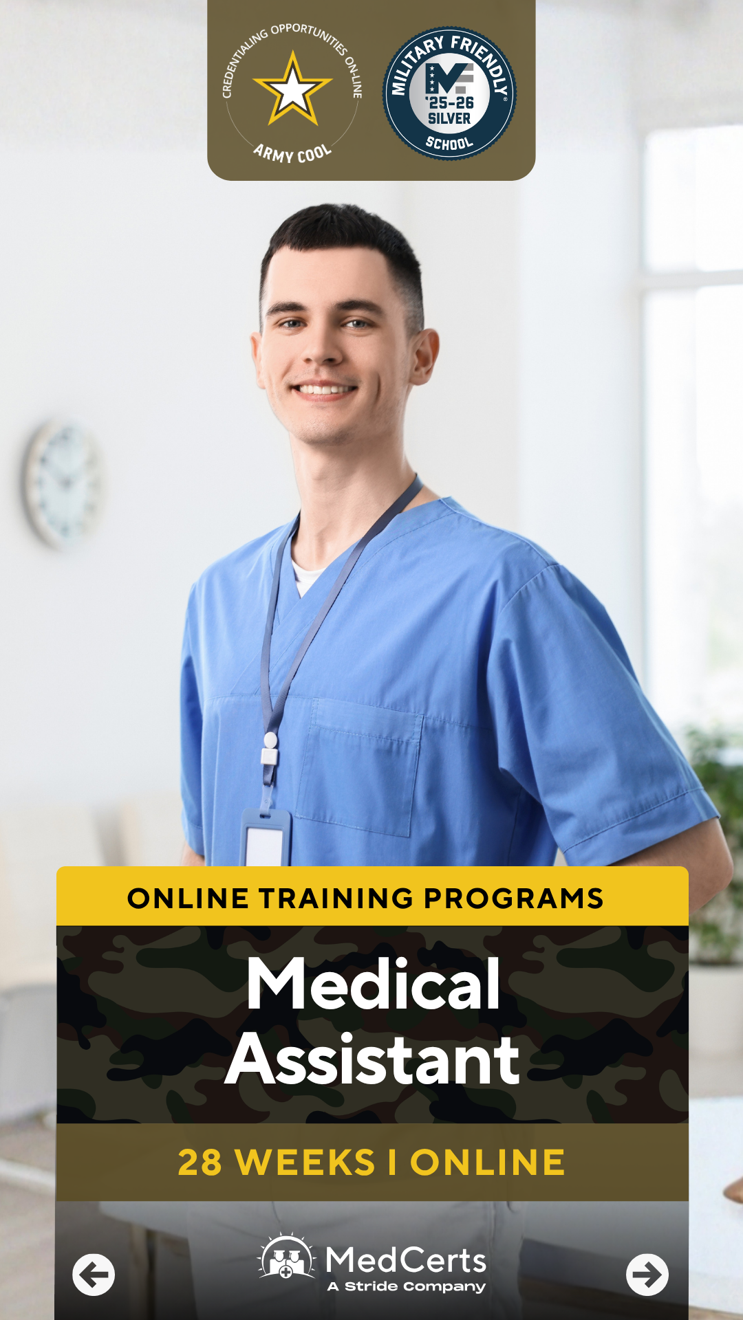 MedCerts Facebook ad