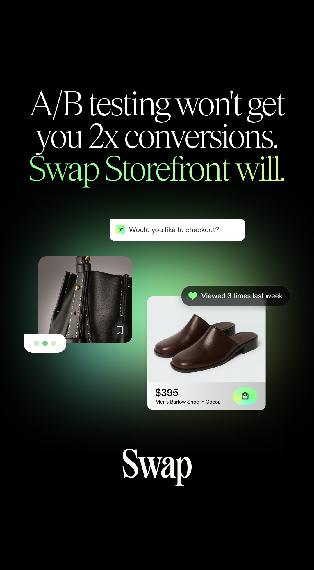 Swap Commerce Facebook ad from May 12, 2026
